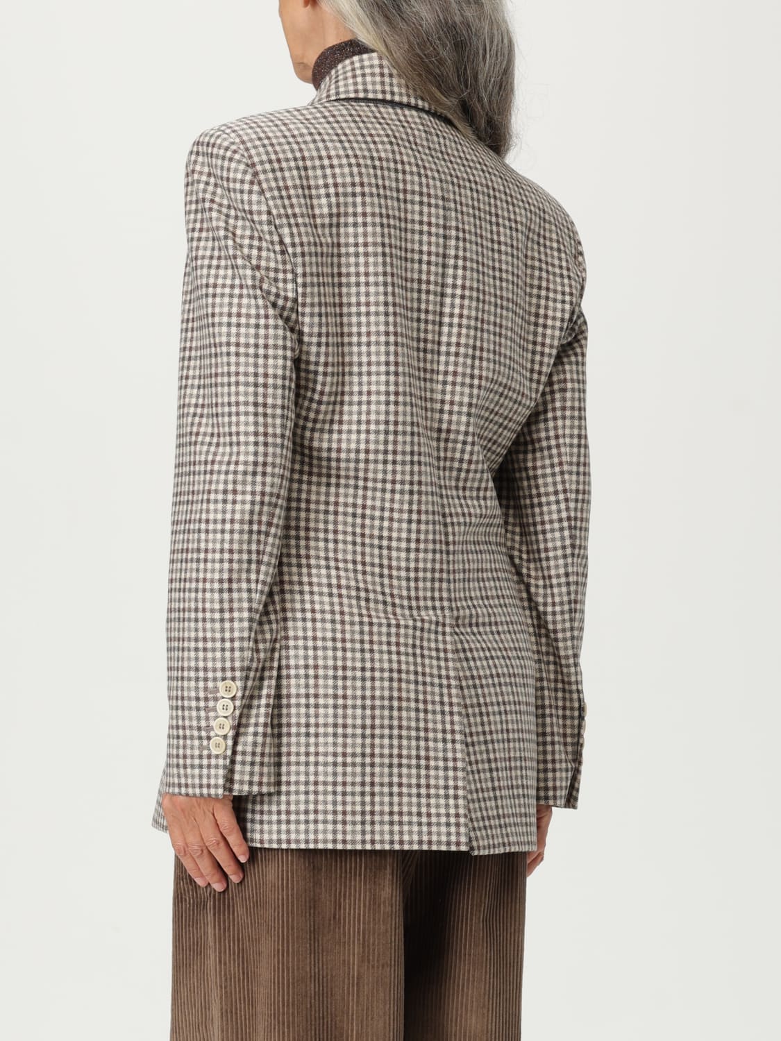 BRUNELLO CUCINELLI JACKET: Blazer woman Brunello Cucinelli, Beige - Img 3
