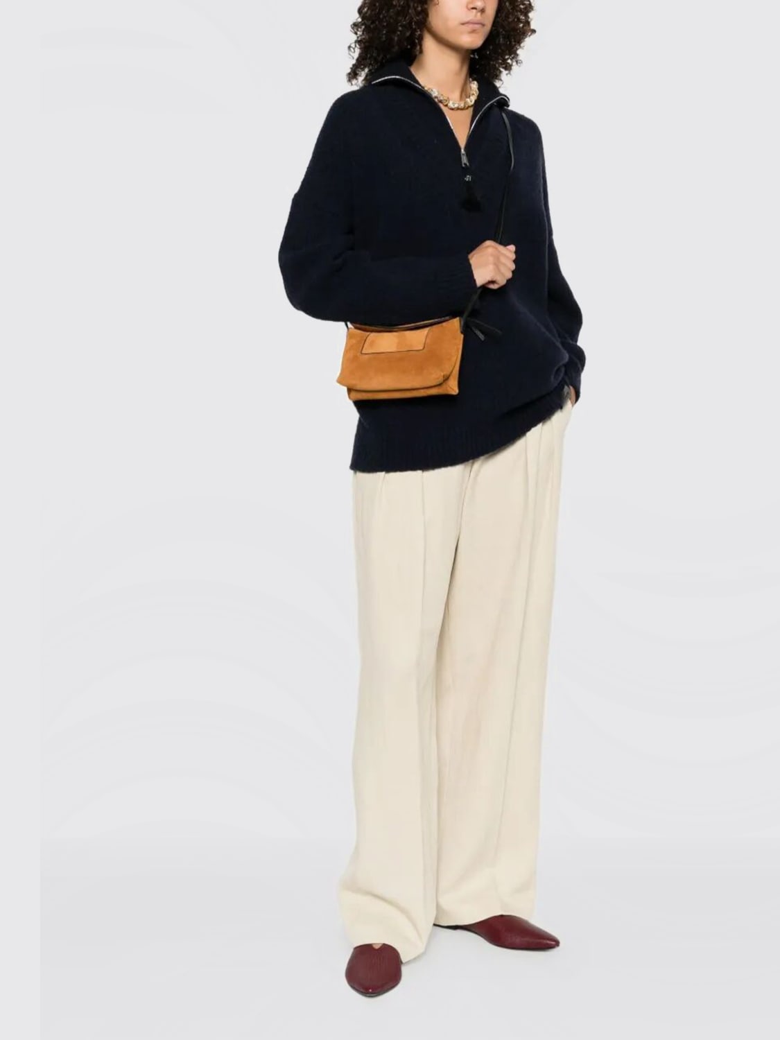 WANDLER SAC PORTÉ ÉPAULE: Sac porté épaule femme Wandler, Chameau - Img 2