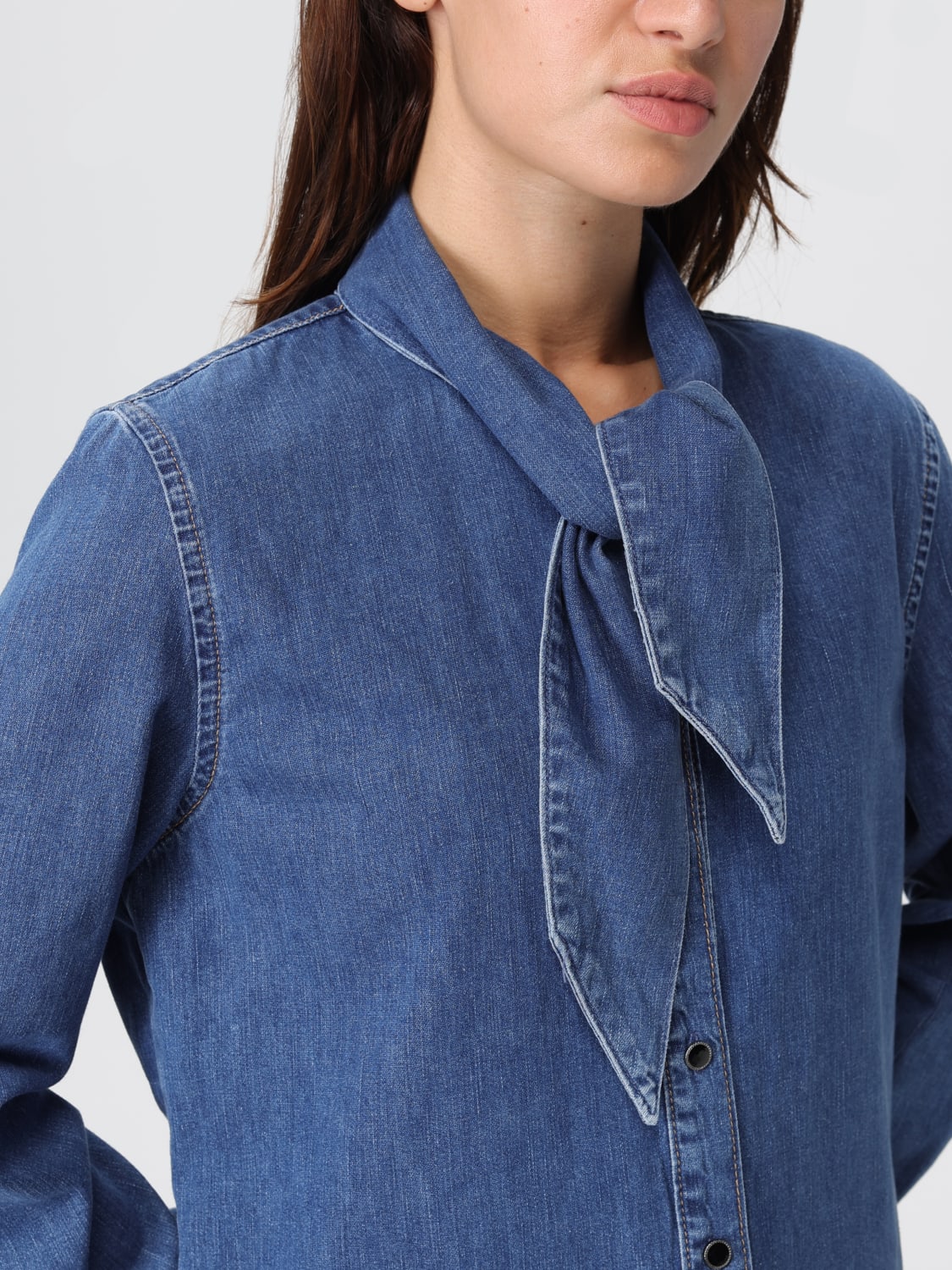 LIU JO CAMISA: Camisa mujer Liu Jo, Azul Oscuro - Img 3