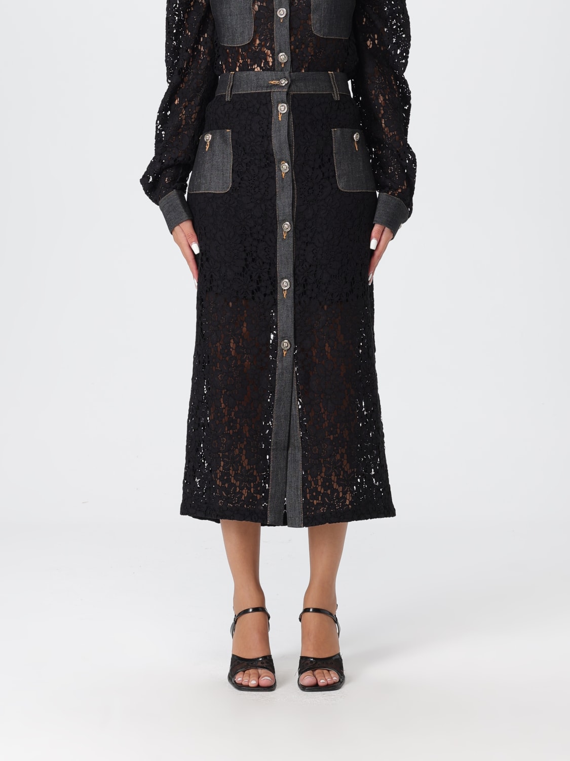 LIU JO SKIRT: Skirt woman Liu Jo, Black - Img 1