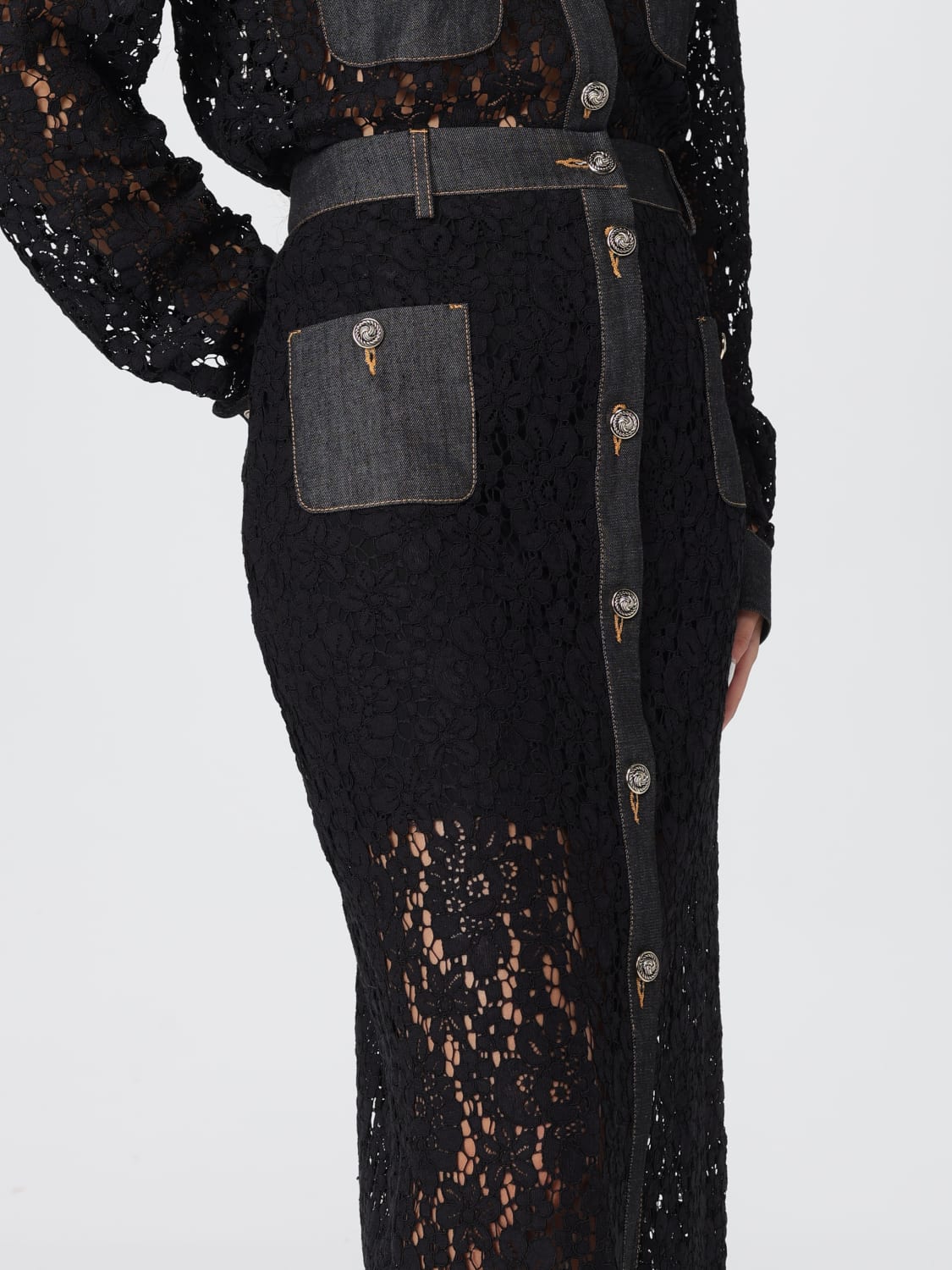 LIU JO SKIRT: Skirt woman Liu Jo, Black - Img 4