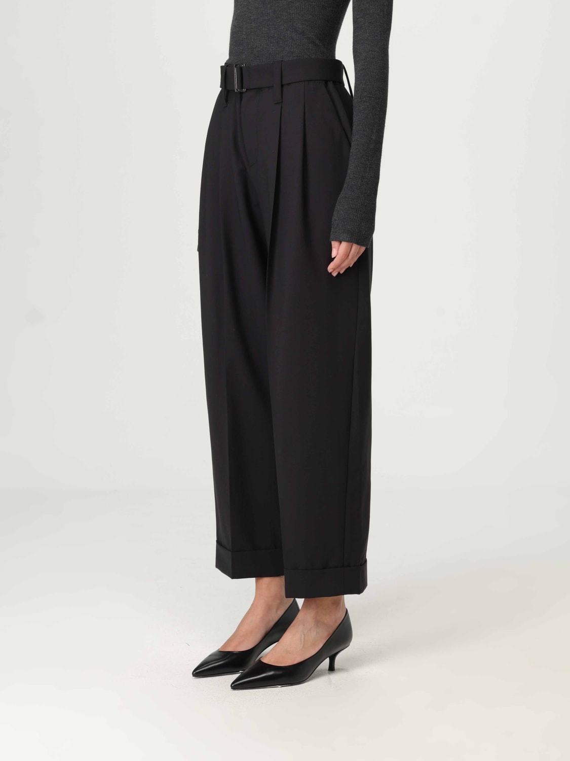 BRUNELLO CUCINELLI PANTALON: Pantalon femme Brunello Cucinelli, Noir - Img 4