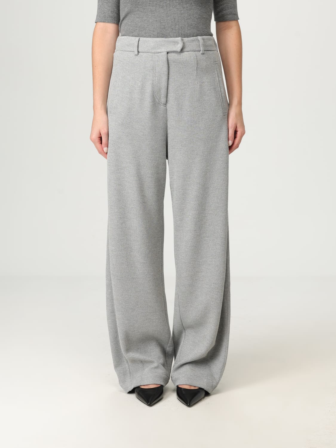 BRUNELLO CUCINELLI PANTALON: Pantalon femme Brunello Cucinelli, Argent - Img 1