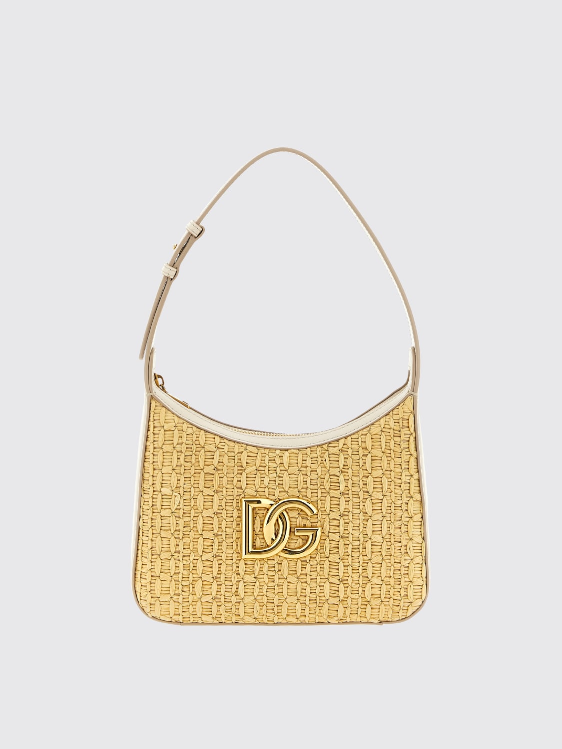 DOLCE & GABBANA SAC PORTÉ ÉPAULE: Sac porté épaule femme Dolce & Gabbana, Beige - Img 1
