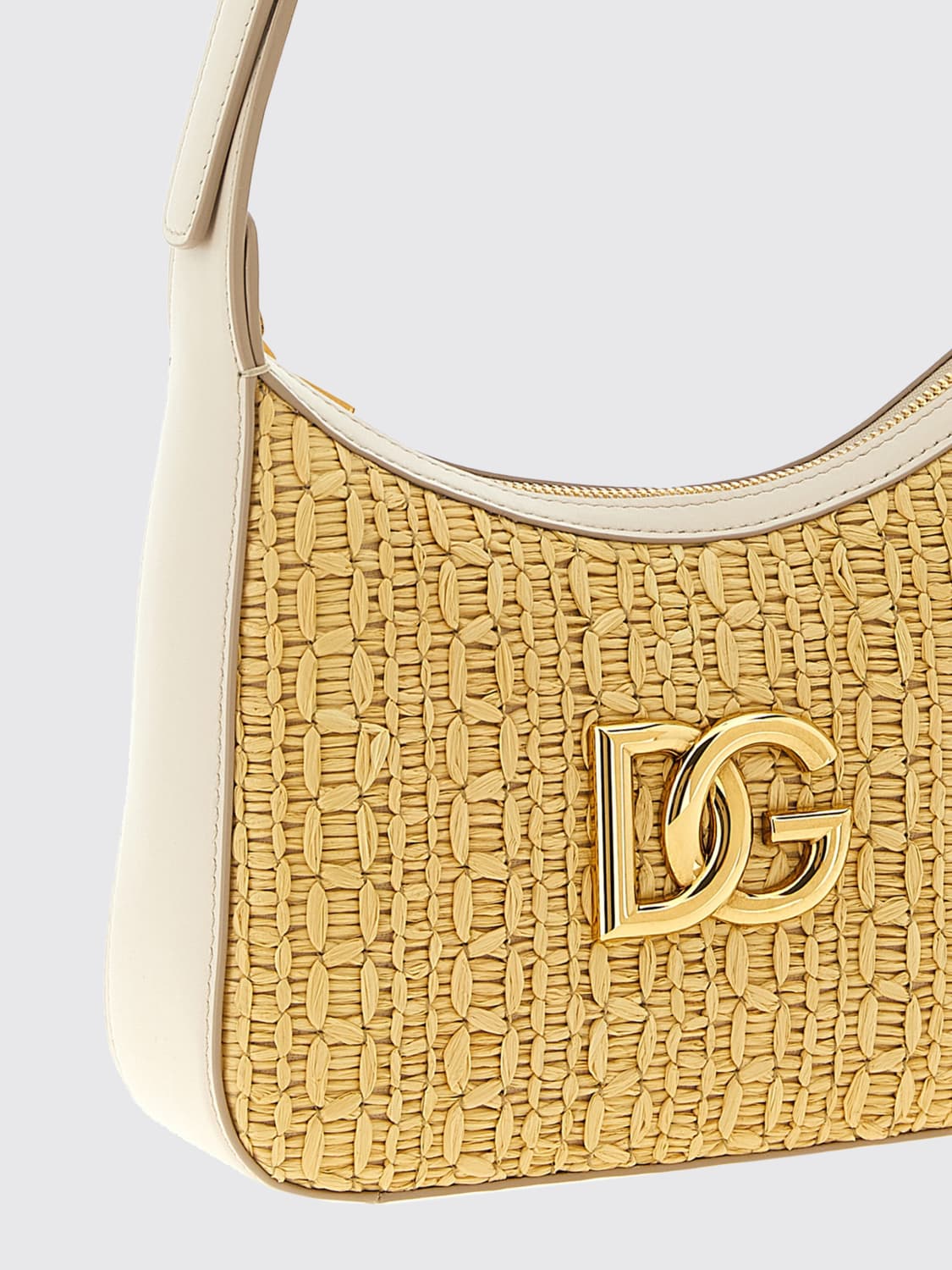 DOLCE & GABBANA SAC PORTÉ ÉPAULE: Sac porté épaule femme Dolce & Gabbana, Beige - Img 3