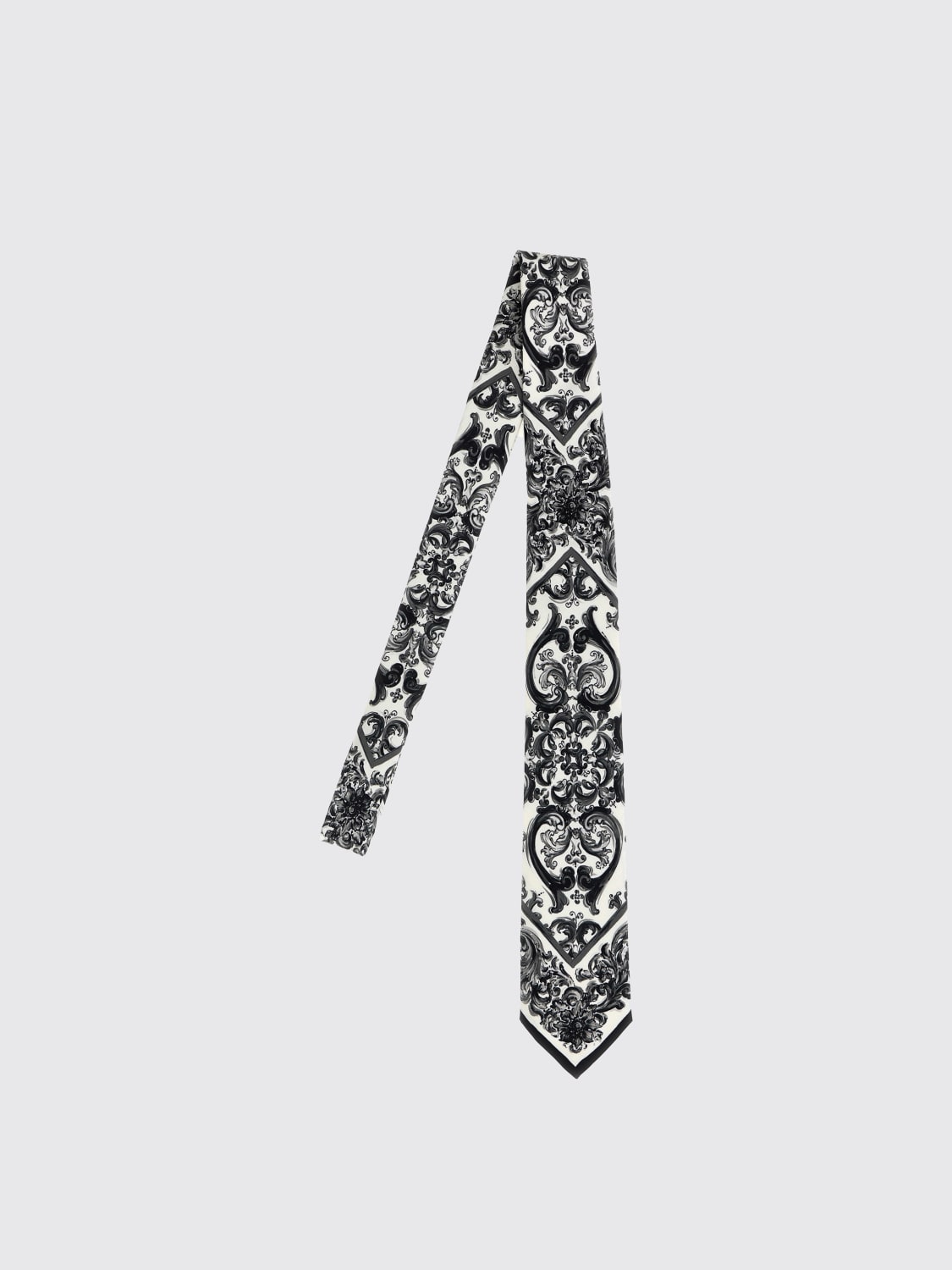 DOLCE & GABBANA CORBATA: Pajarita hombre Dolce & Gabbana, Blanco - Img 1