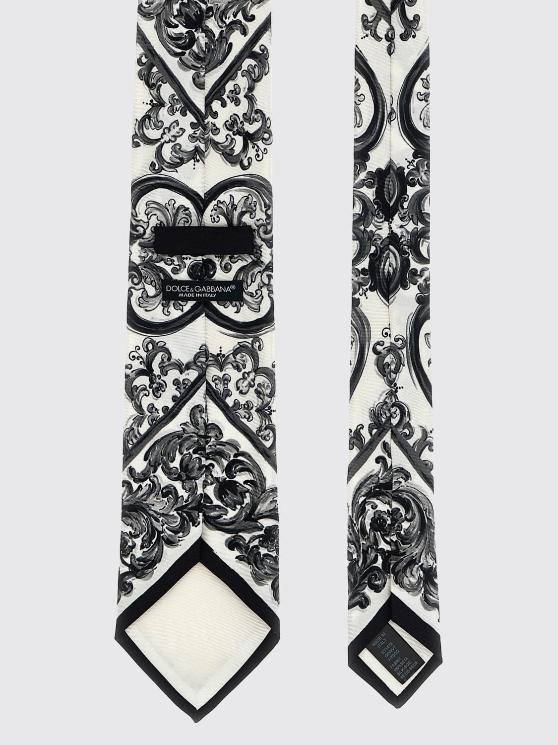 DOLCE & GABBANA CORBATA: Pajarita hombre Dolce & Gabbana, Blanco - Img 2