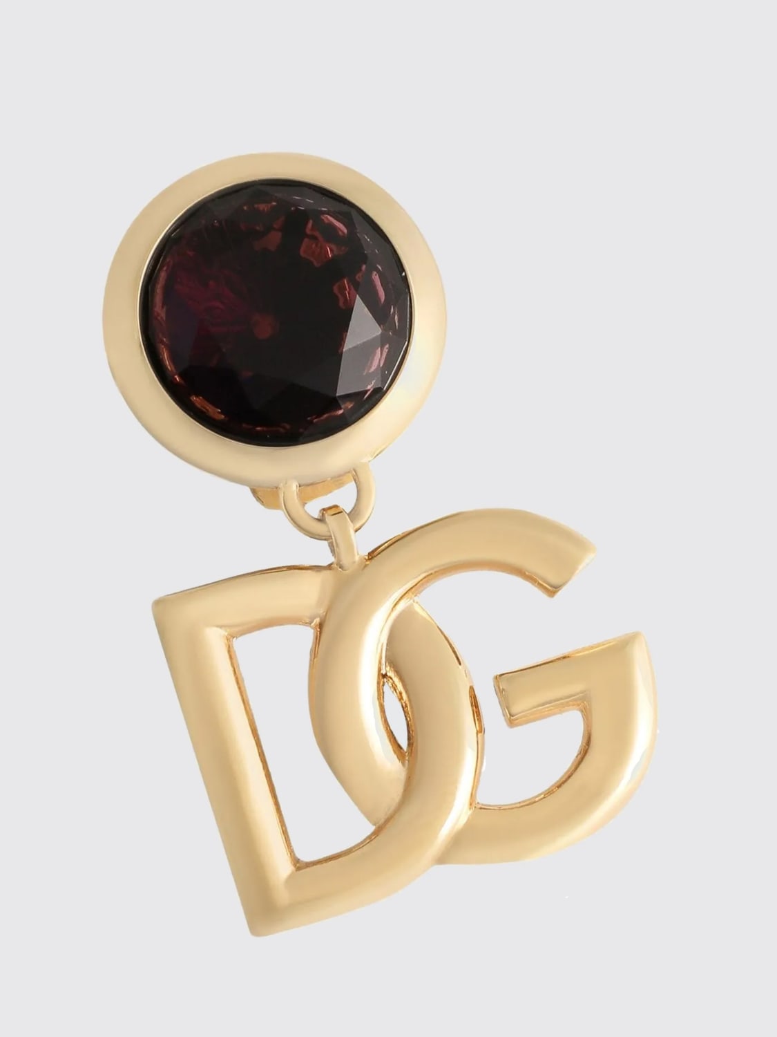 DOLCE & GABBANA GIOIELLO: Orecchini DG Dolce & Gabbana in ottone con strass , Oro - Img 2