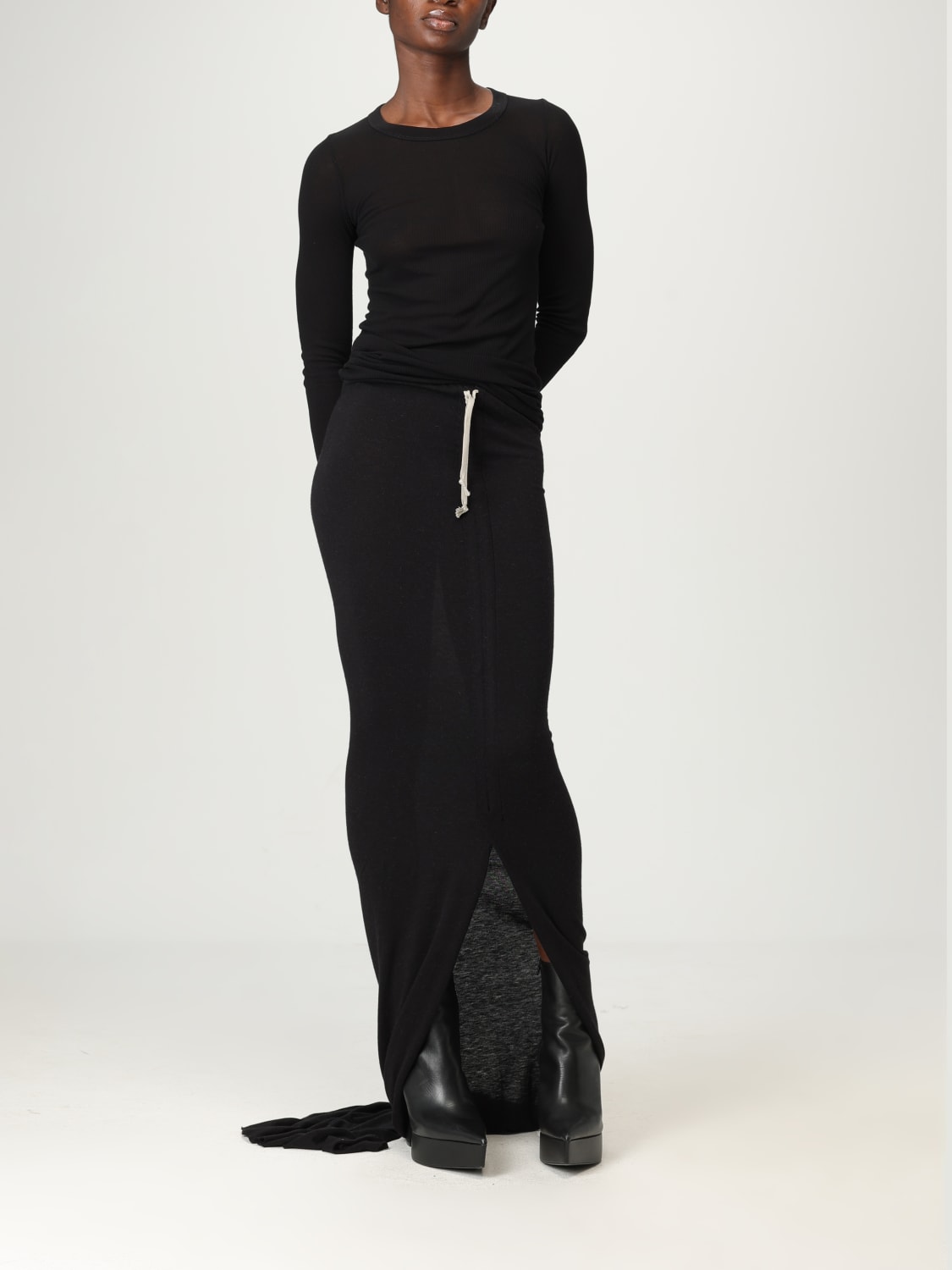 RICK OWENS T-SHIRTS: T-shirt in cotone trasparente Rick Owens, Rosa - Img 2