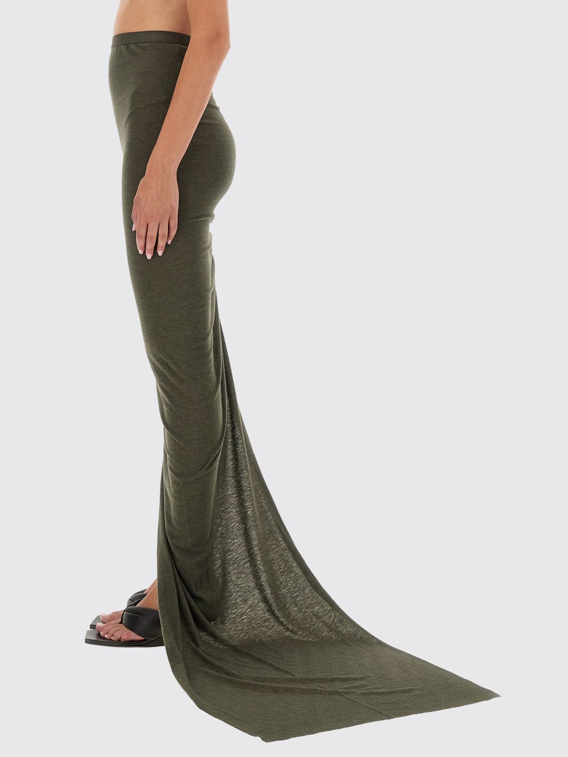 RICK OWENS JUPE: Jupe femme Rick Owens, Vert - Img 4