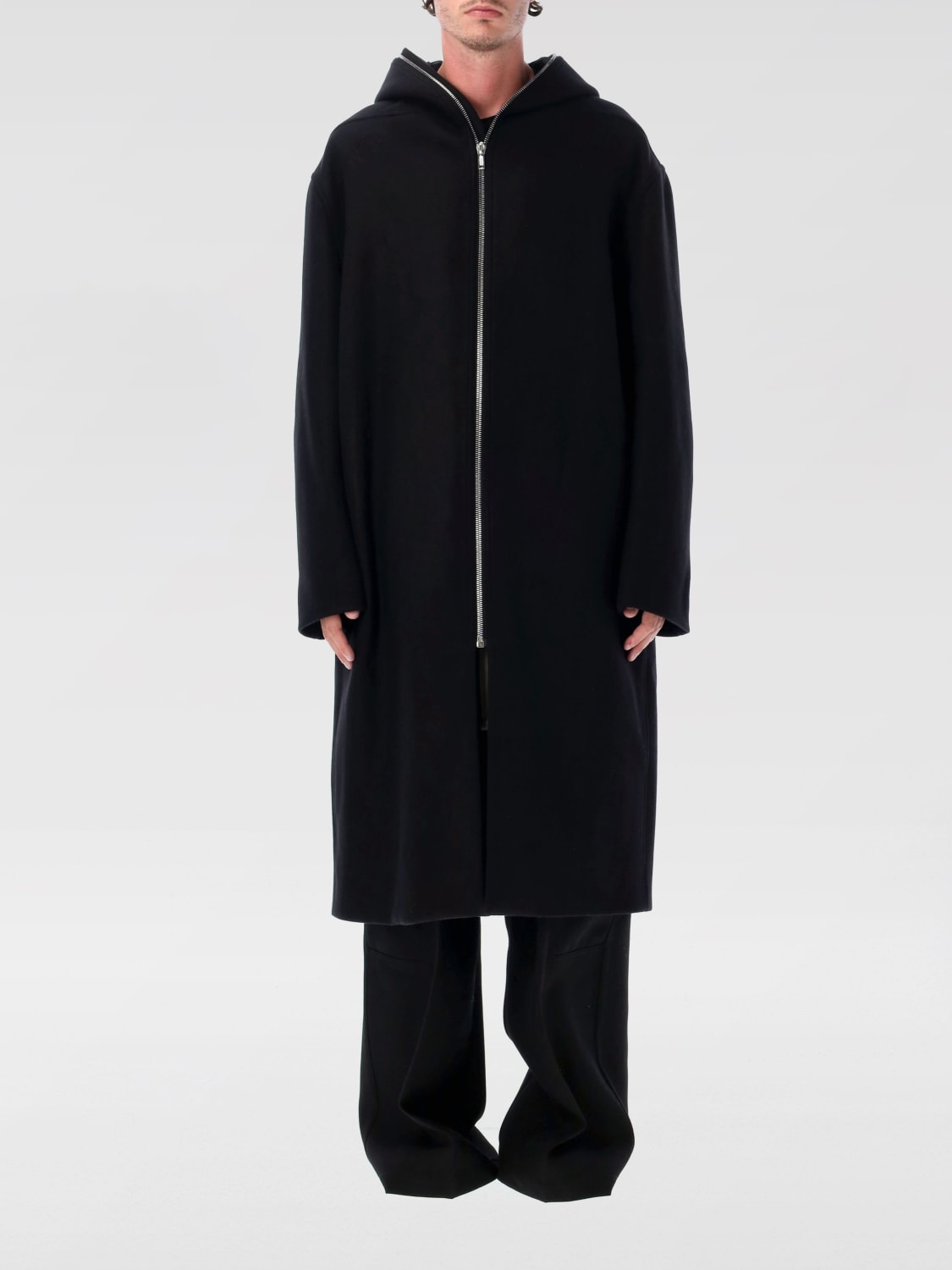 RICK OWENS COAT: Trench coat men Rick Owens, Black - Img 1