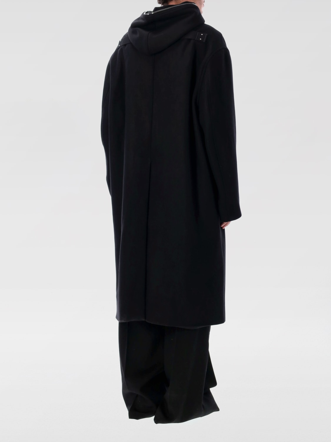 RICK OWENS COAT: Trench coat men Rick Owens, Black - Img 2