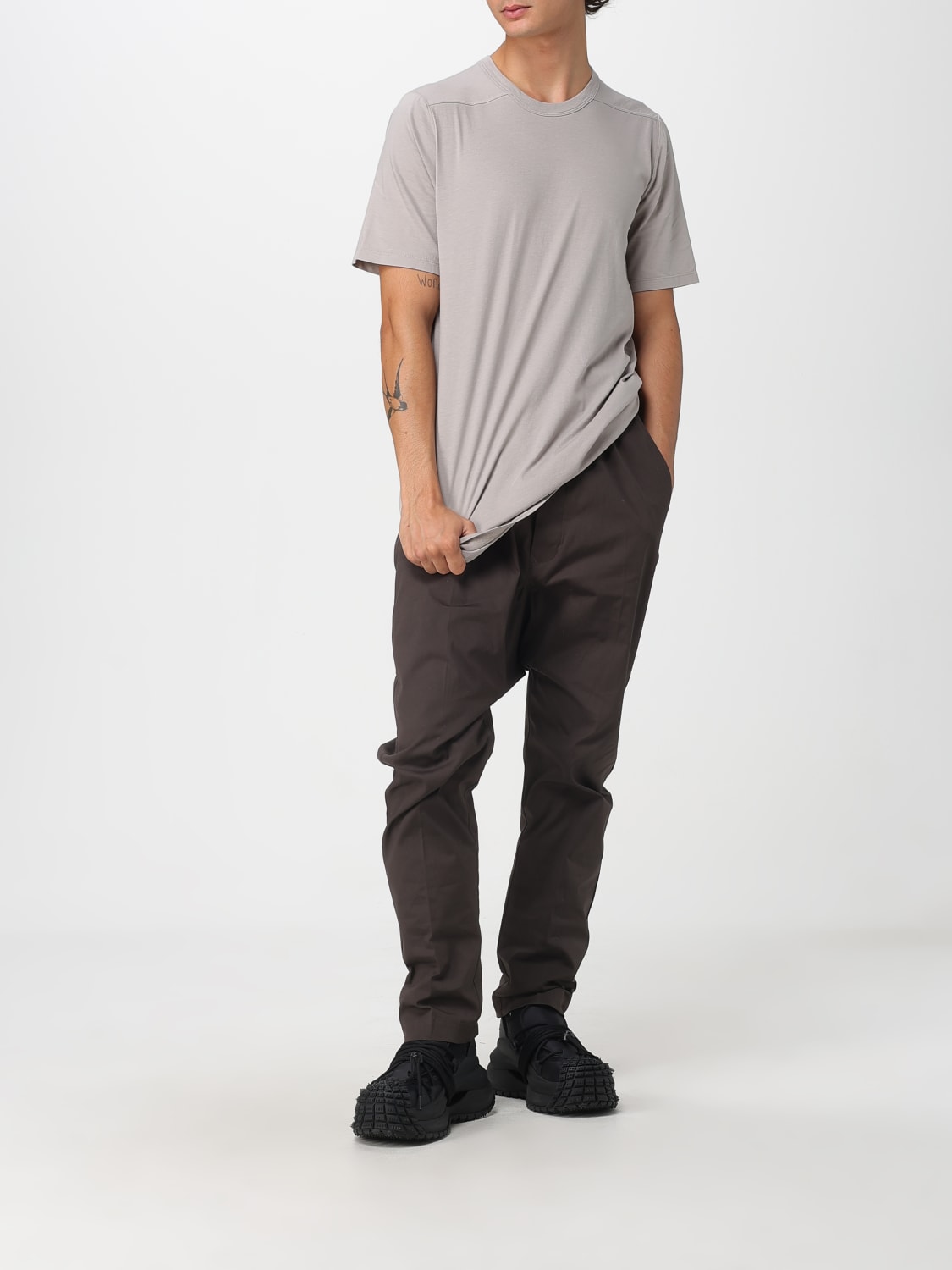 RICK OWENS T-SHIRT: T-shirt men Rick Owens, Grey - Img 2