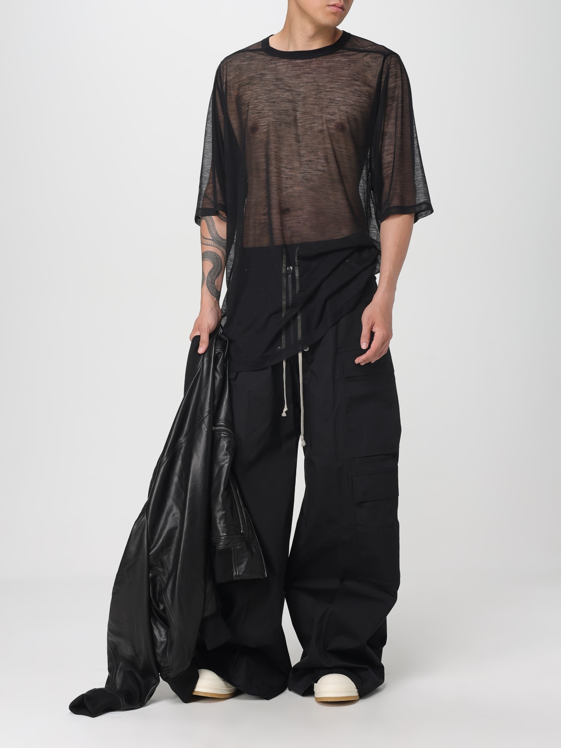 RICK OWENS PANTS: Pants men Rick Owens, Black - Img 2