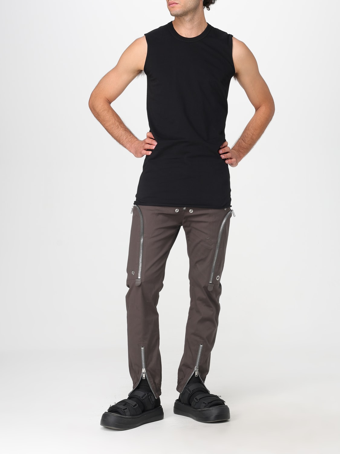 RICK OWENS PANTS: Pants men Rick Owens, Grey - Img 2