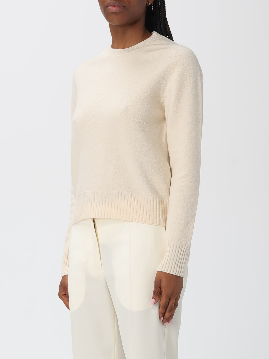 JIL SANDER PULLOVER: Strickjacke damen Jil Sander, Weiß - Img 4