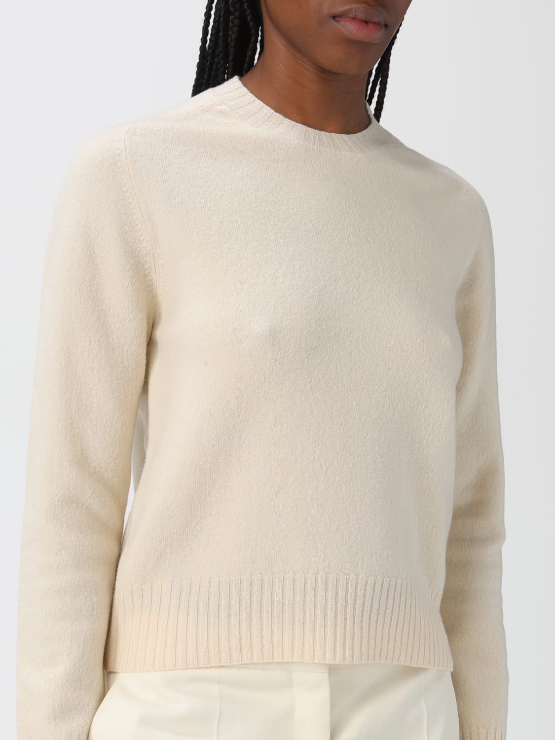 JIL SANDER PULLOVER: Strickjacke damen Jil Sander, Weiß - Img 5