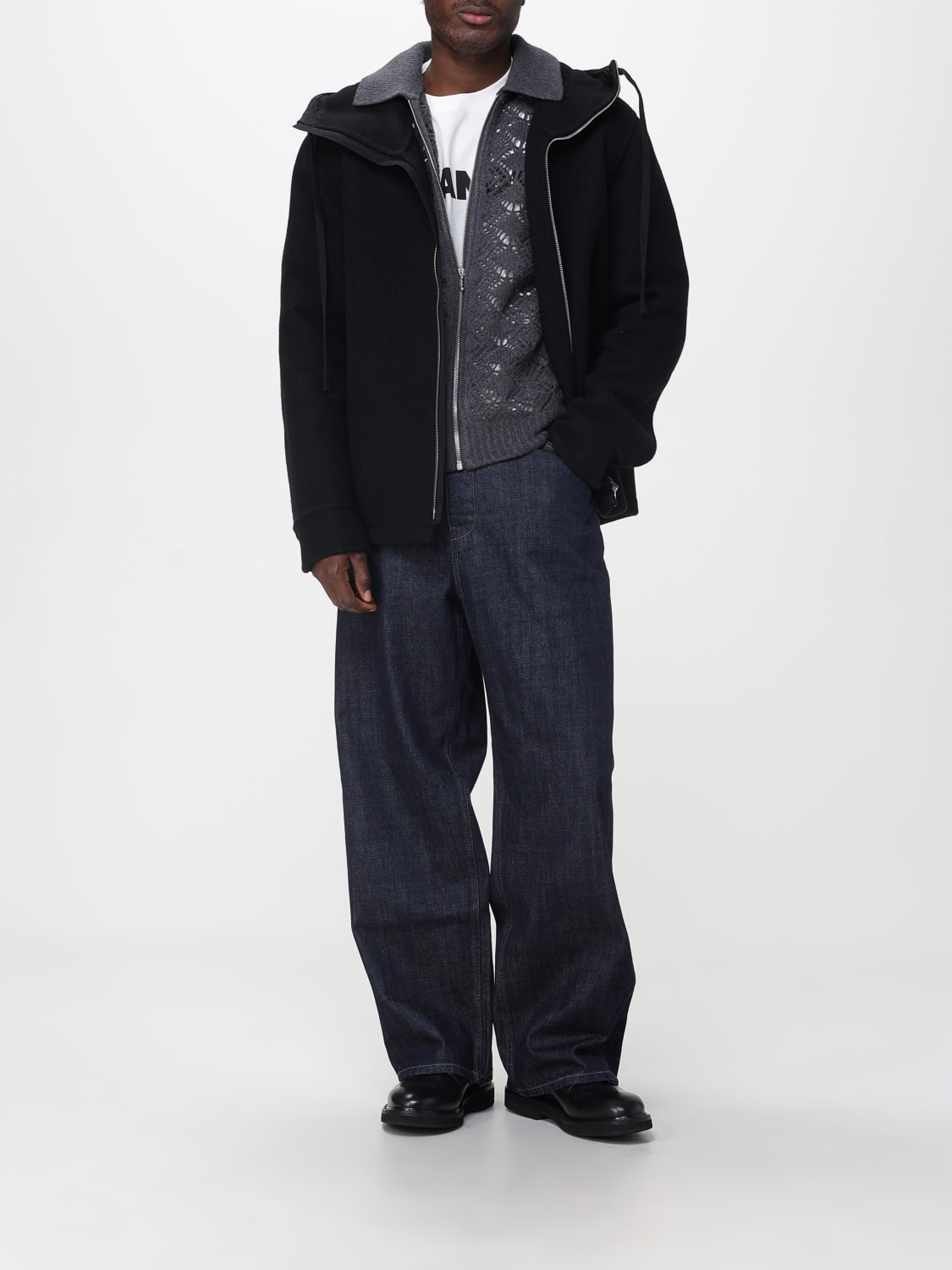 JIL SANDER JERSEY: Cárdigan hombre Jil Sander, Gris - Img 2