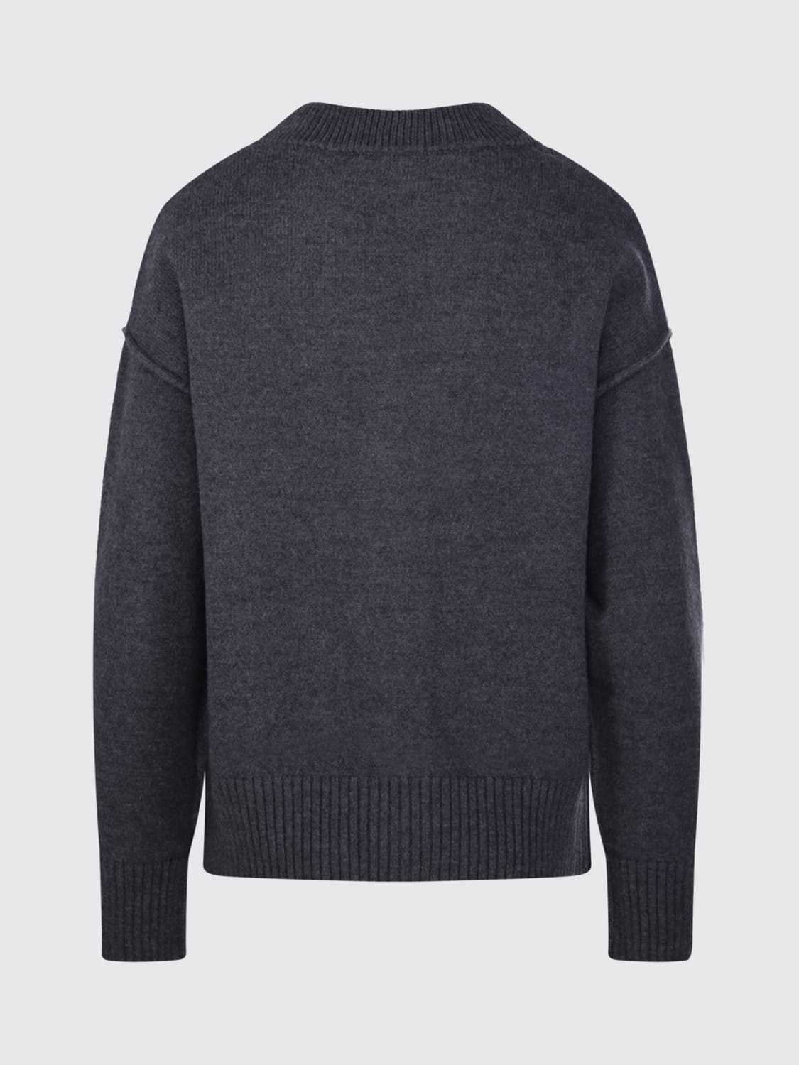 AMI PARIS SWEATER: Cardigan men Ami Paris, Charcoal - Img 2