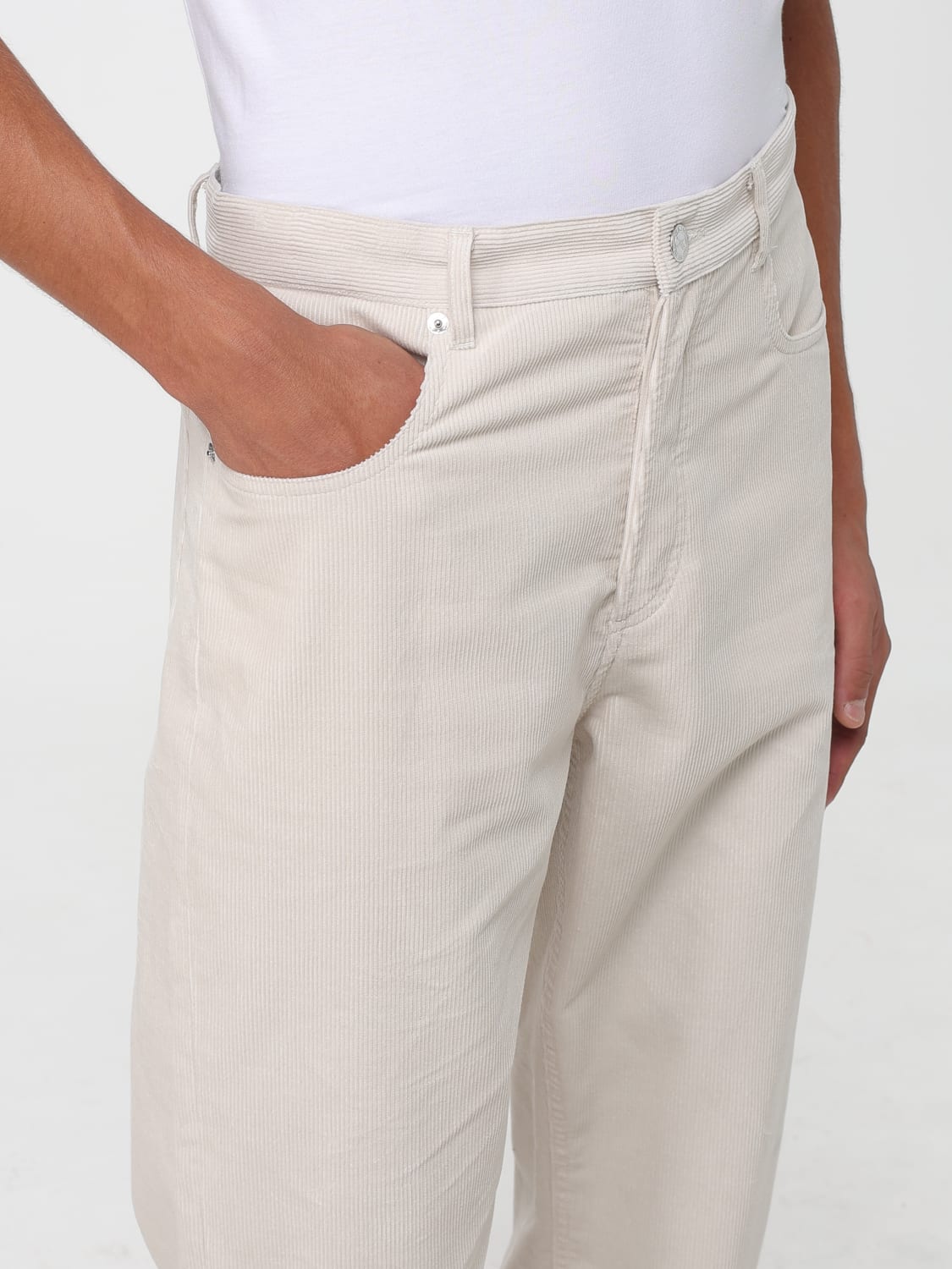 A.P.C. 牛仔裤: 裤子 男士 A.P.C., 白色 - Img 3