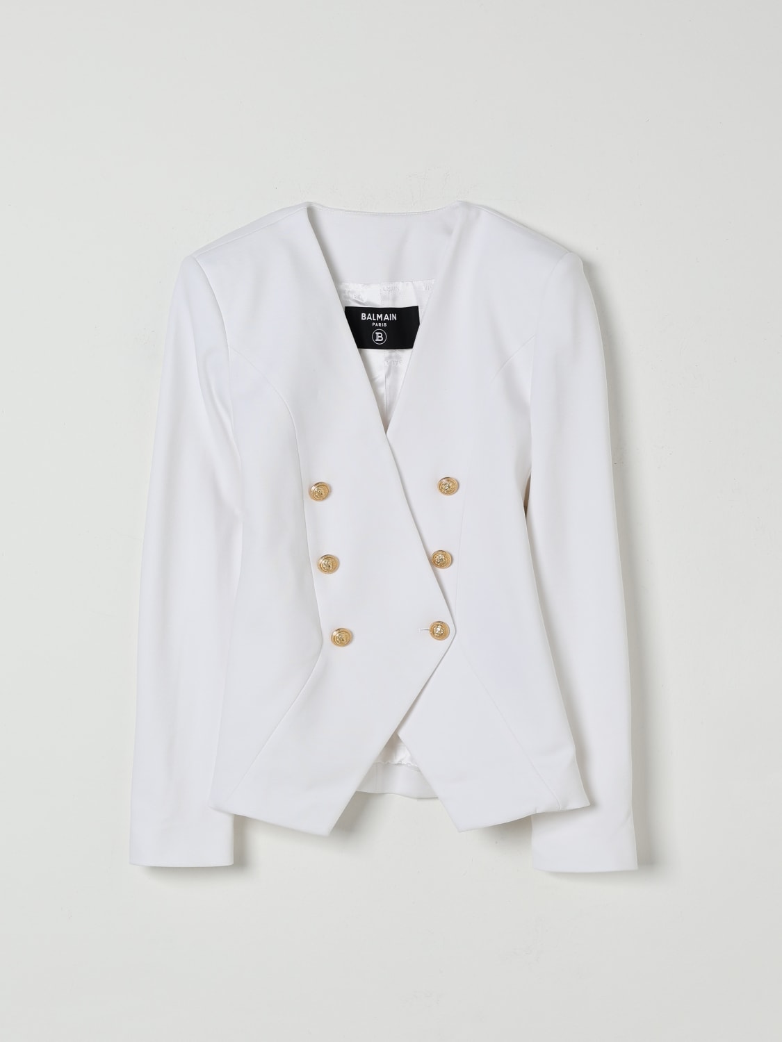 BALMAIN JACKET: Jacket kids Balmain, White - Img 1