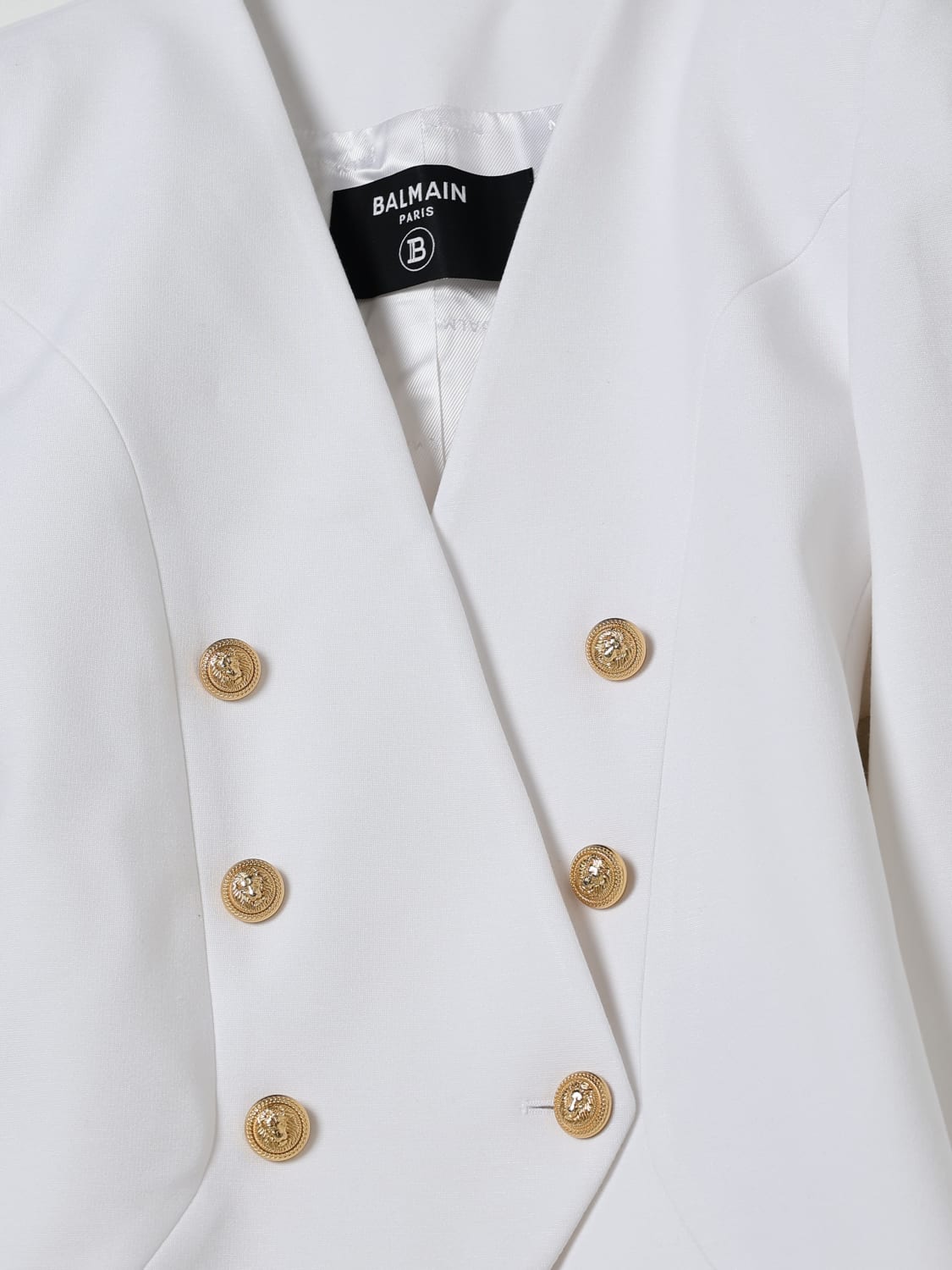 BALMAIN JACKET: Jacket kids Balmain, White - Img 3
