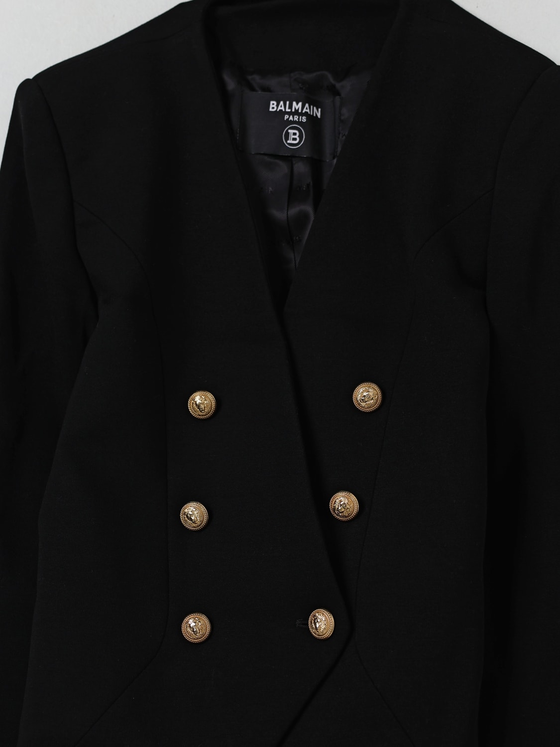 BALMAIN JACKET: Jacket kids Balmain, Black - Img 3