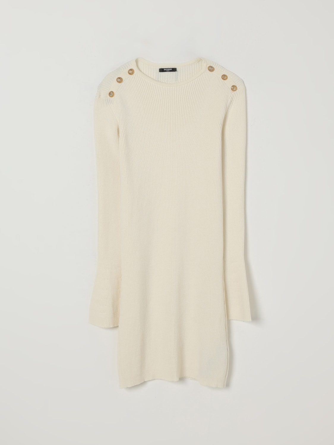 BALMAIN KLEID: Kleid kinder Balmain, Weiß - Img 1