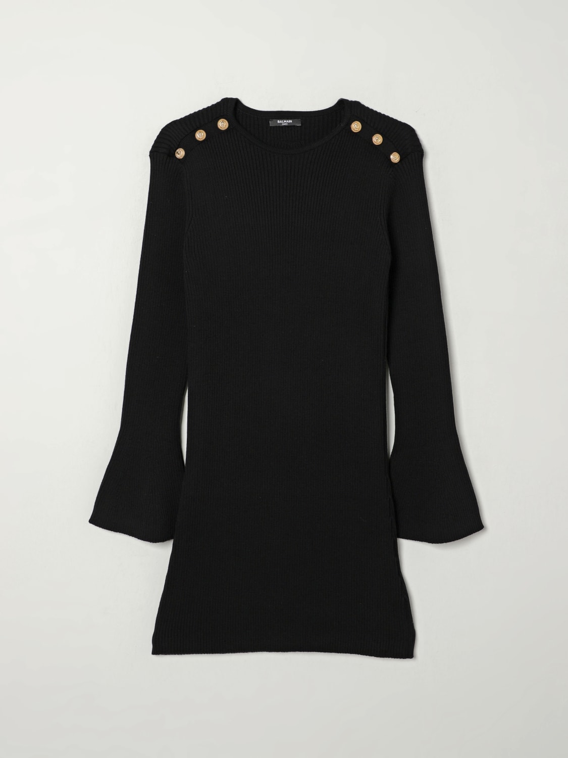 BALMAIN DRESS: Dress kids Balmain, Black - Img 1