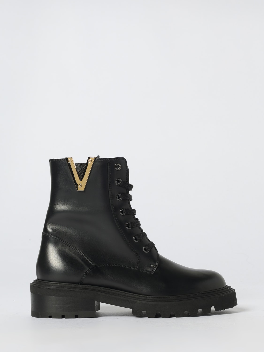 VIA ROMA 15 BOOTS: Flat ankle boots woman Via Roma 15, Black - Img 1