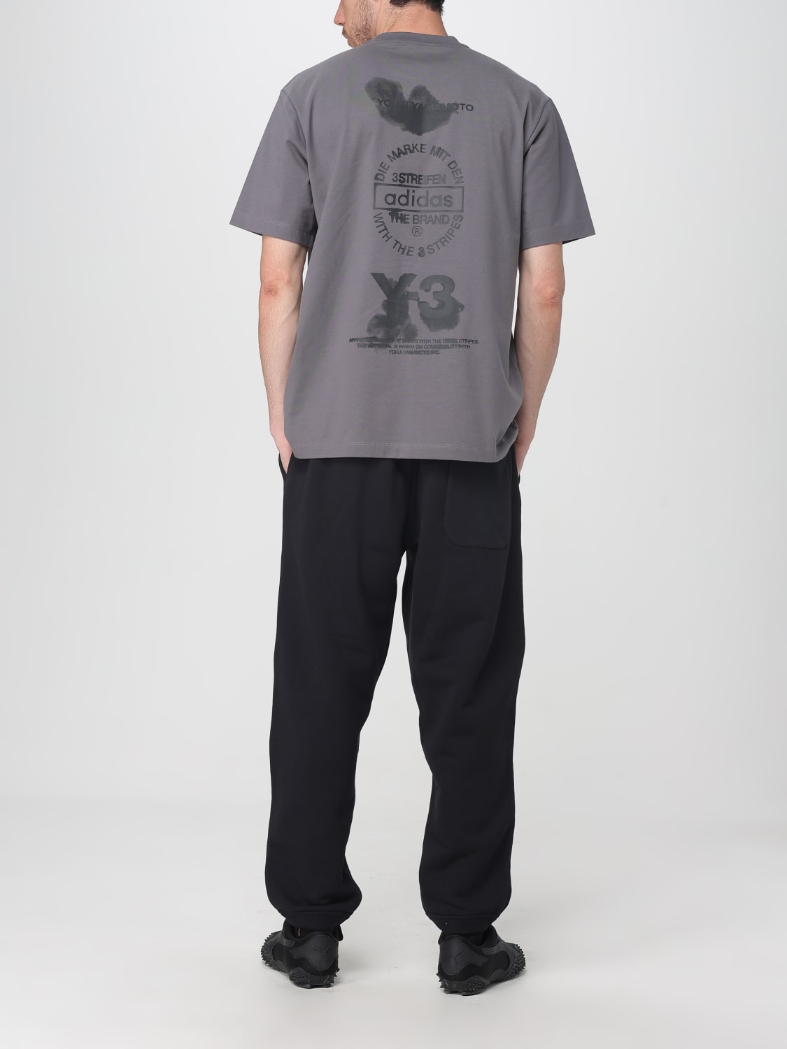 Y-3 T-SHIRT: T-shirt men Y-3, Grey - Img 2