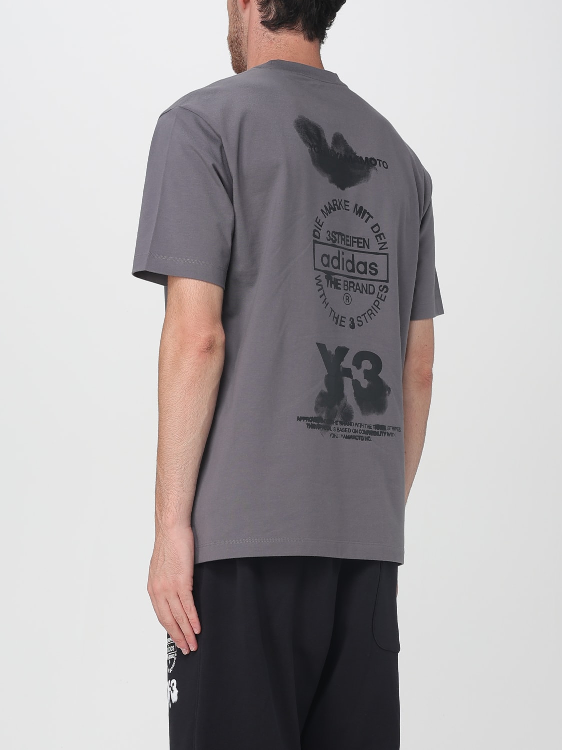 Y-3 T-SHIRT: T-shirt men Y-3, Grey - Img 3