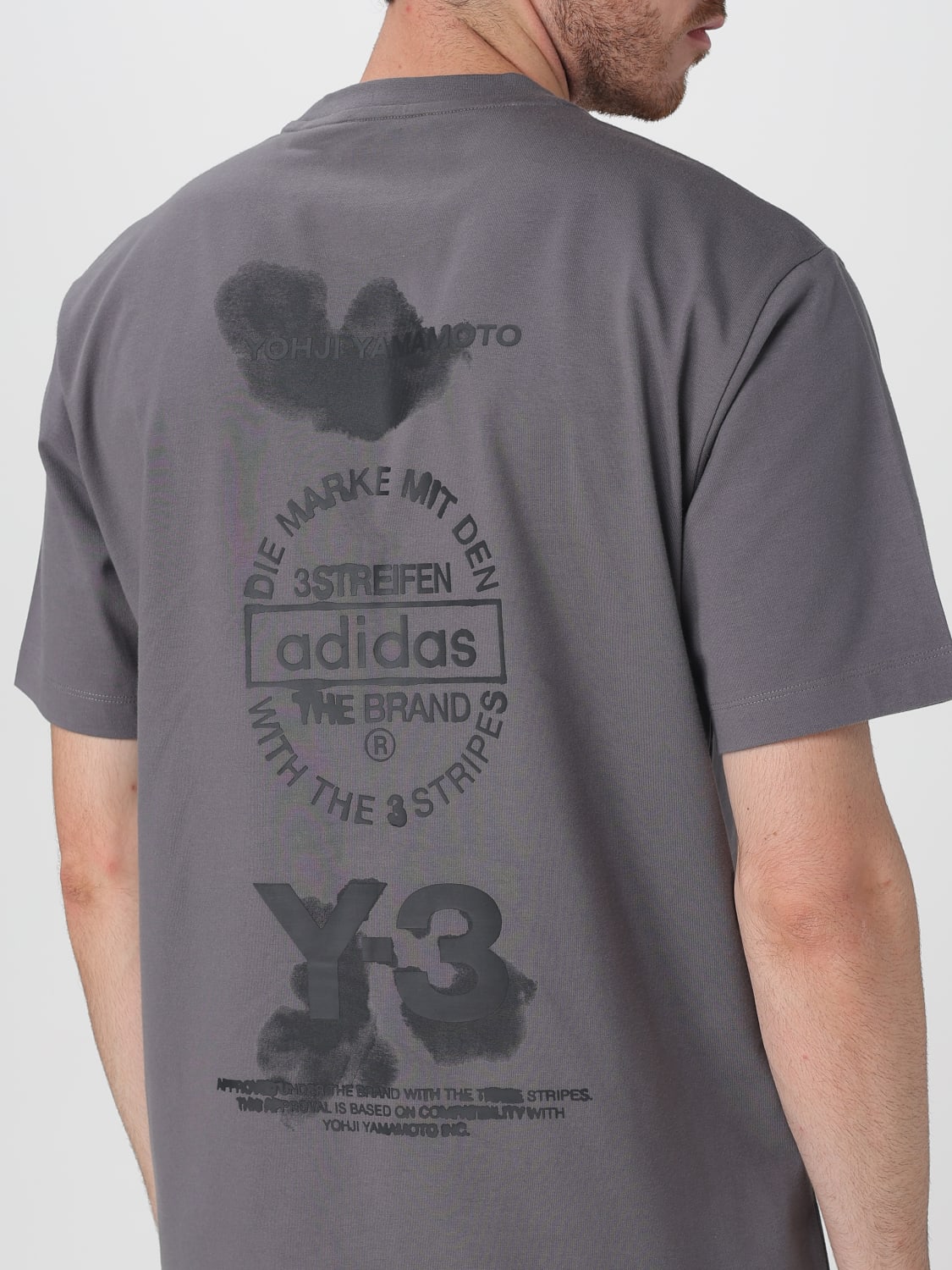 Y-3 T-SHIRT: T-shirt men Y-3, Grey - Img 4