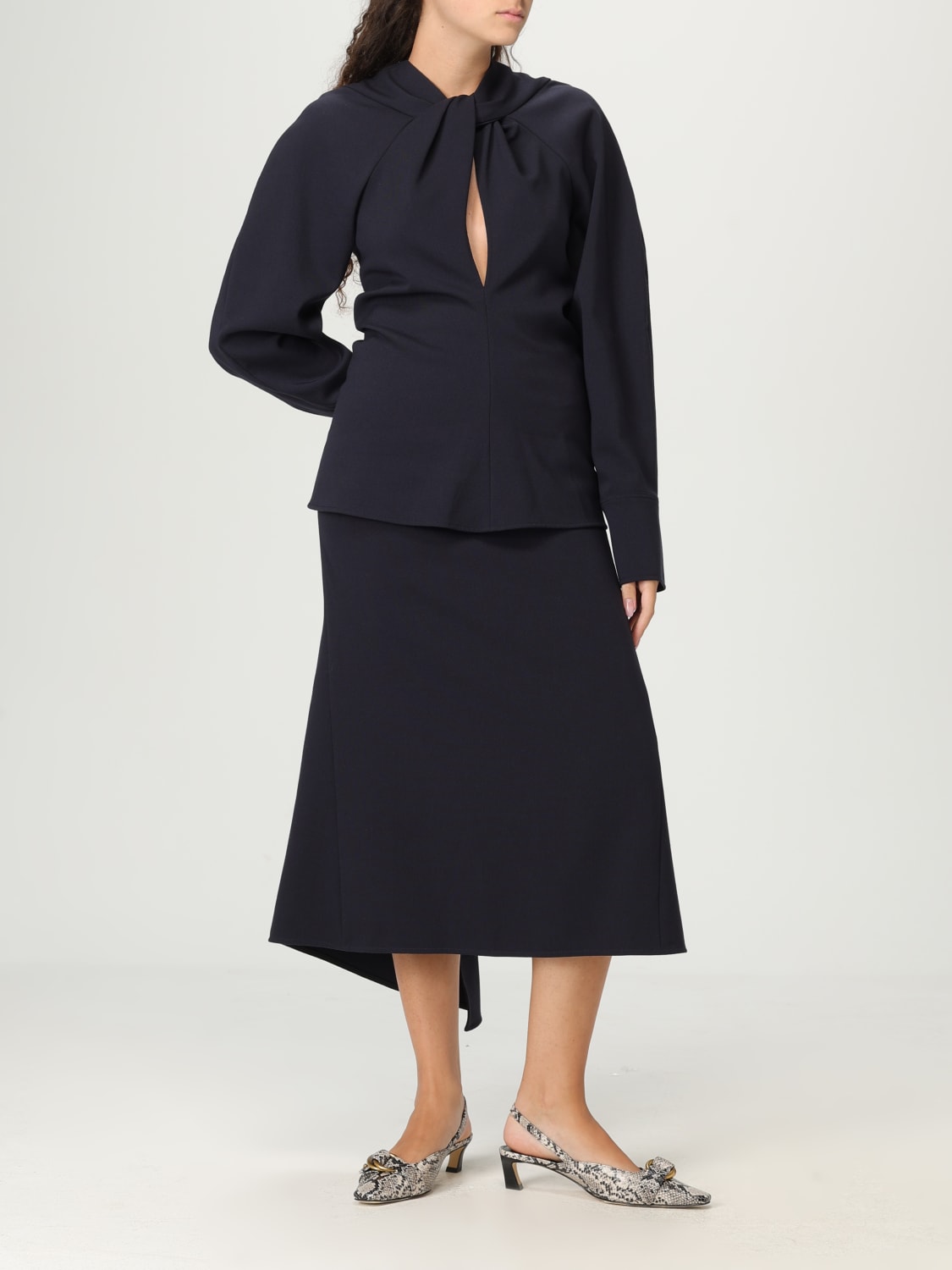 VICTORIA VICTORIA BECKHAM TOP: Top mujer Victoria Victoria Beckham, Azul Oscuro - Img 2