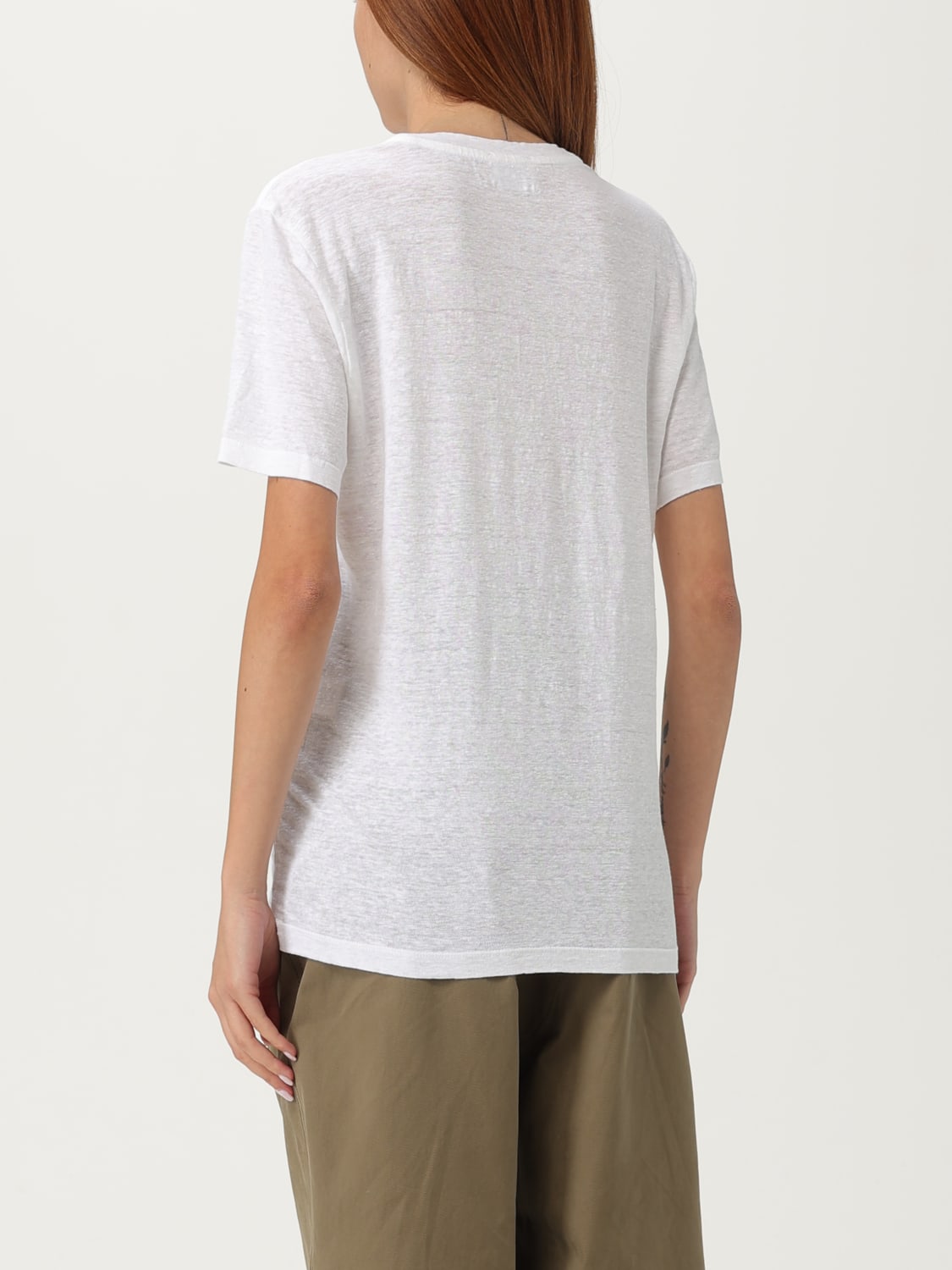 ISABEL MARANT ETOILE T恤: T恤 女士 Isabel Marant Etoile, 白色 - Img 2