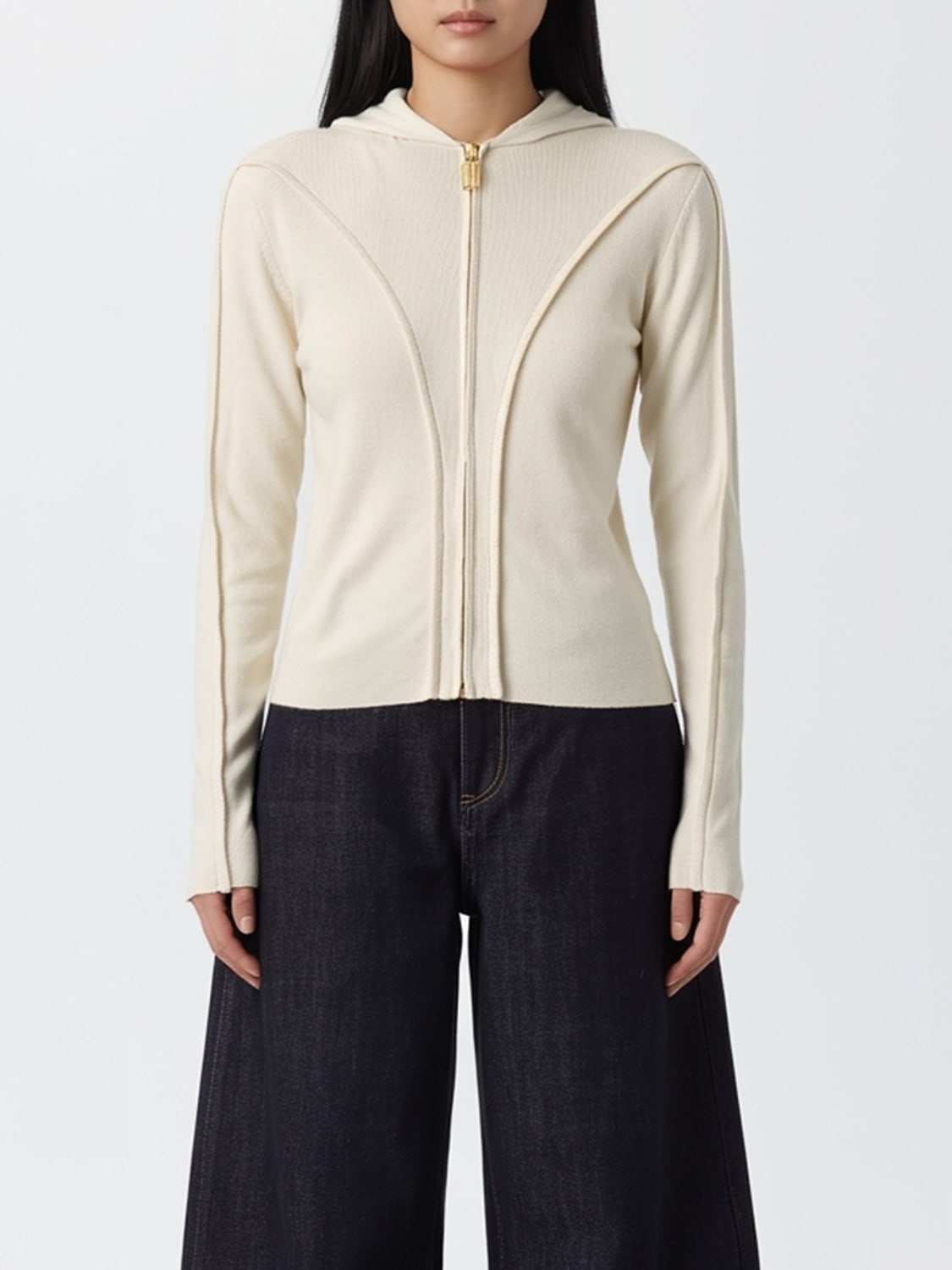 VICTORIA VICTORIA BECKHAM SUDADERA: Top mujer Victoria Victoria Beckham, Blanco - Img 1
