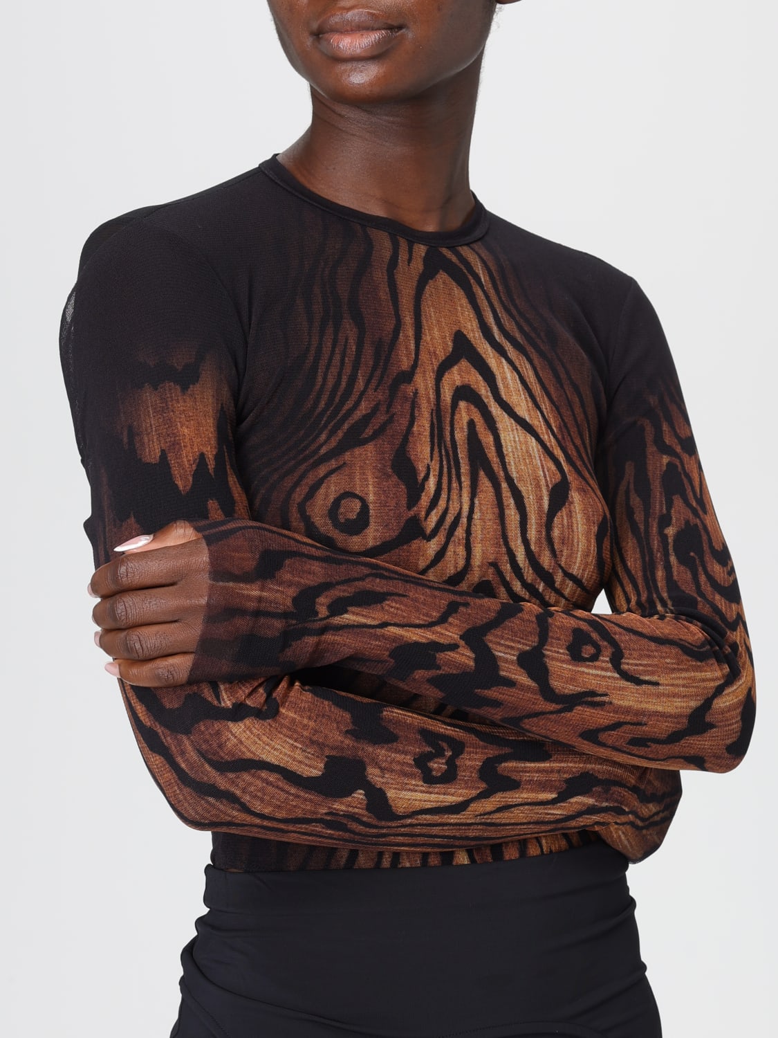 JEAN PAUL GAULTIER 上衣: 上衣 女士 Jean Paul Gaultier, 印花/多色 - Img 4