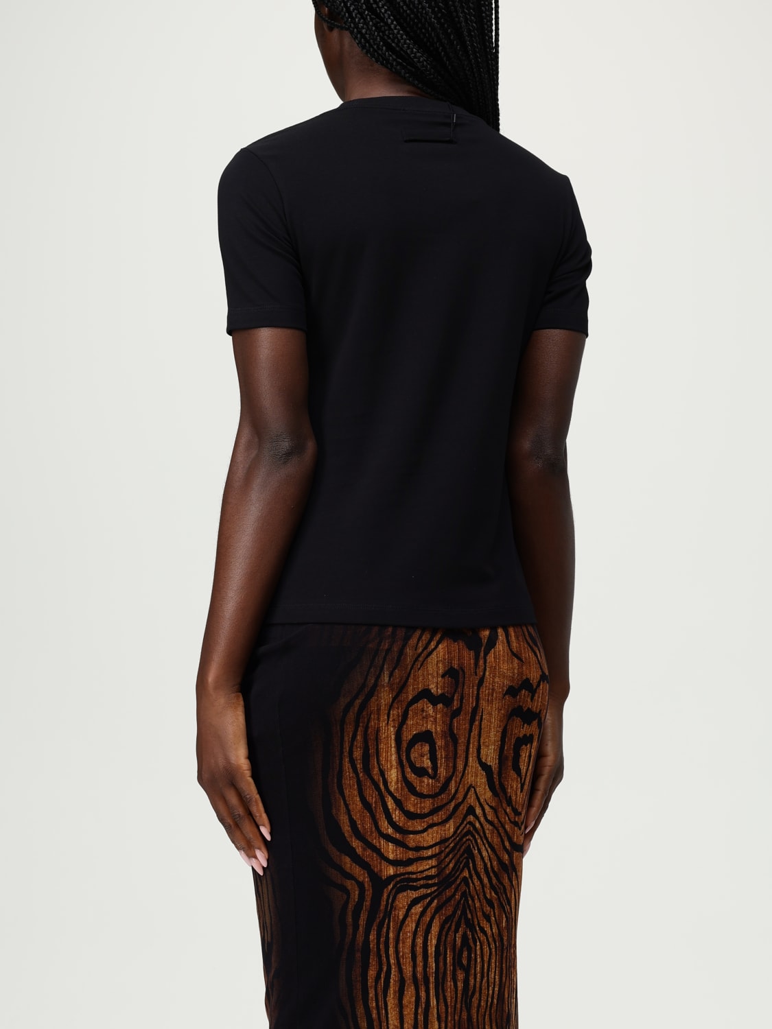 JEAN PAUL GAULTIER T-SHIRTS: T-shirt Jean Paul Gaultier in cotone stretch , Nero - Img 3