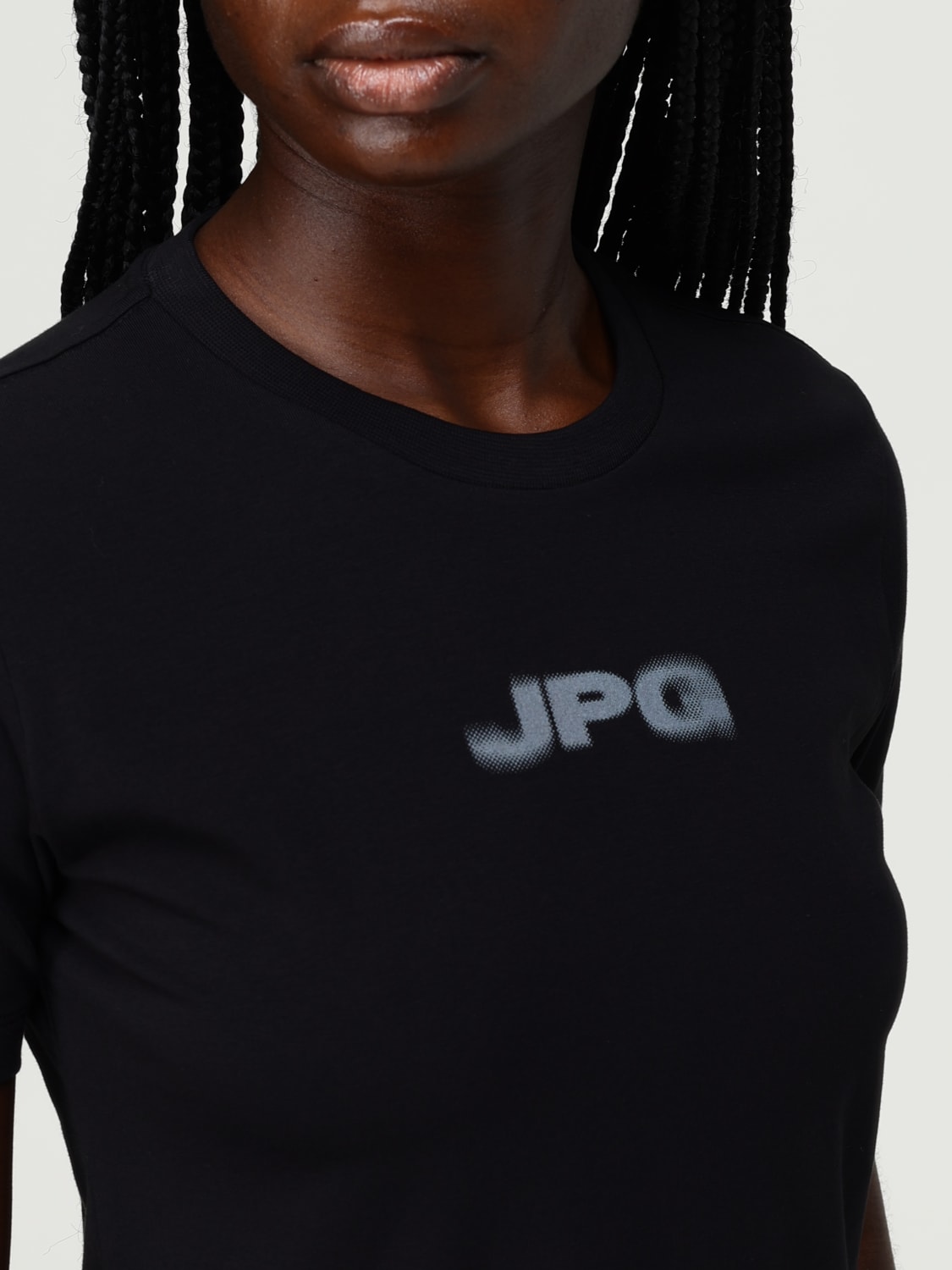 JEAN PAUL GAULTIER T-SHIRTS: T-shirt Jean Paul Gaultier in cotone stretch , Nero - Img 5