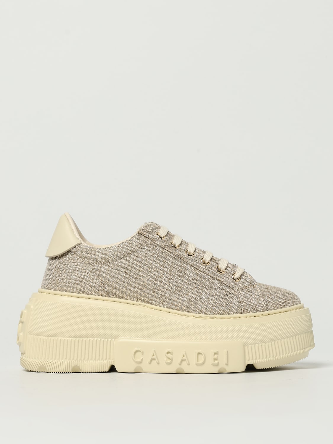 CASADEI BASKETS: Baskets femme Casadei, Beige - Img 1