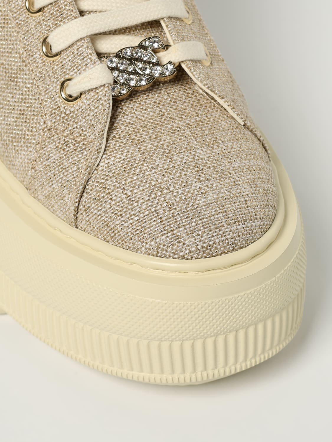 CASADEI BASKETS: Baskets femme Casadei, Beige - Img 4