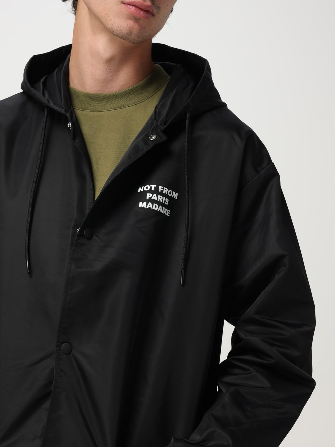 DRÔLE DE MONSIEUR JACKE: Mantel herren Drôle De Monsieur, Schwarz - Img 4