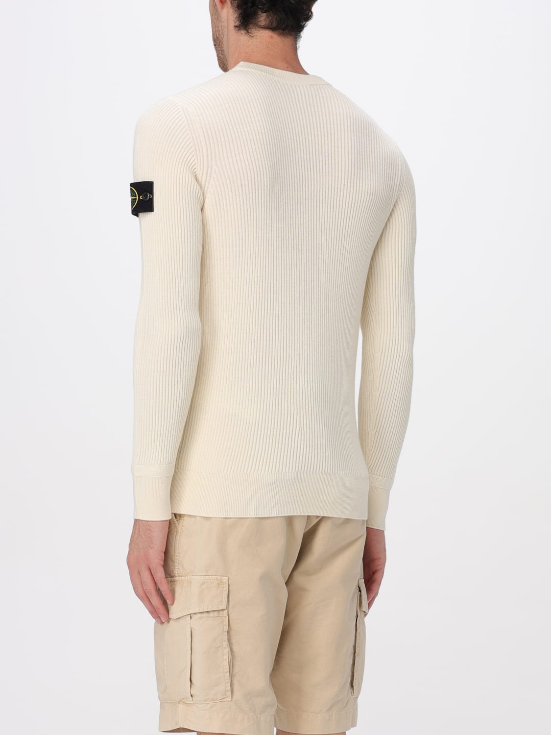 STONE ISLAND SWEATER: Sweater men Stone Island, White - Img 2