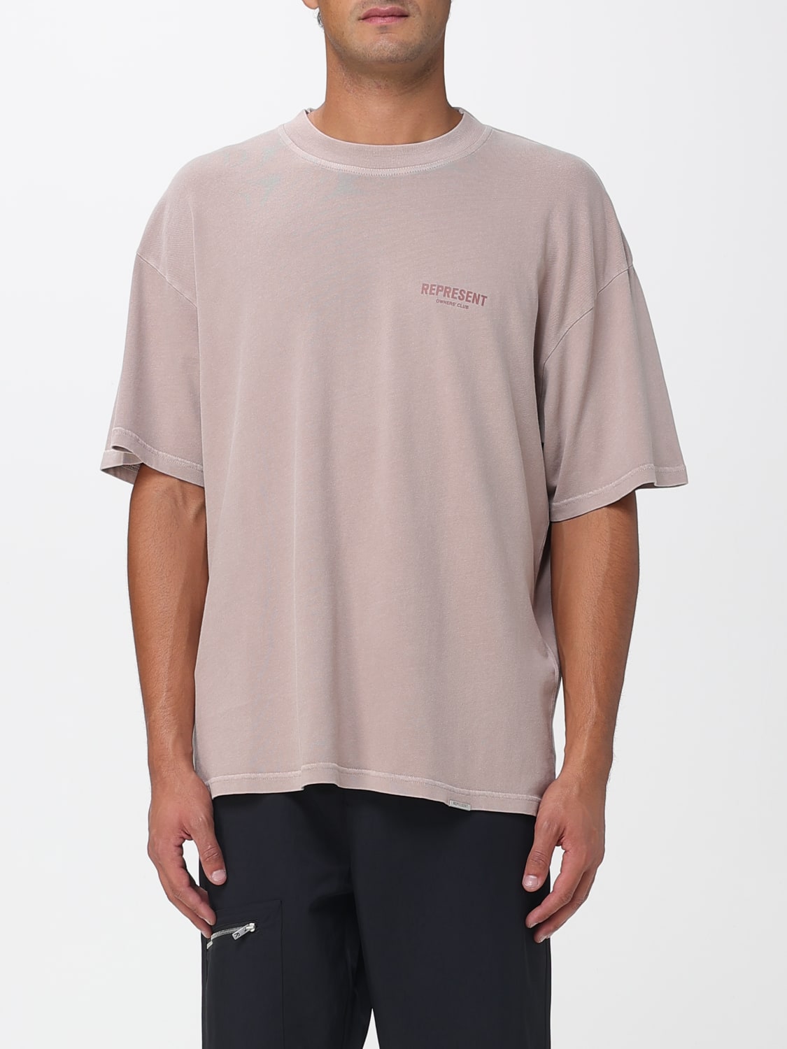 REPRESENT T-SHIRT: T-shirt men Represent, Beige - Img 1