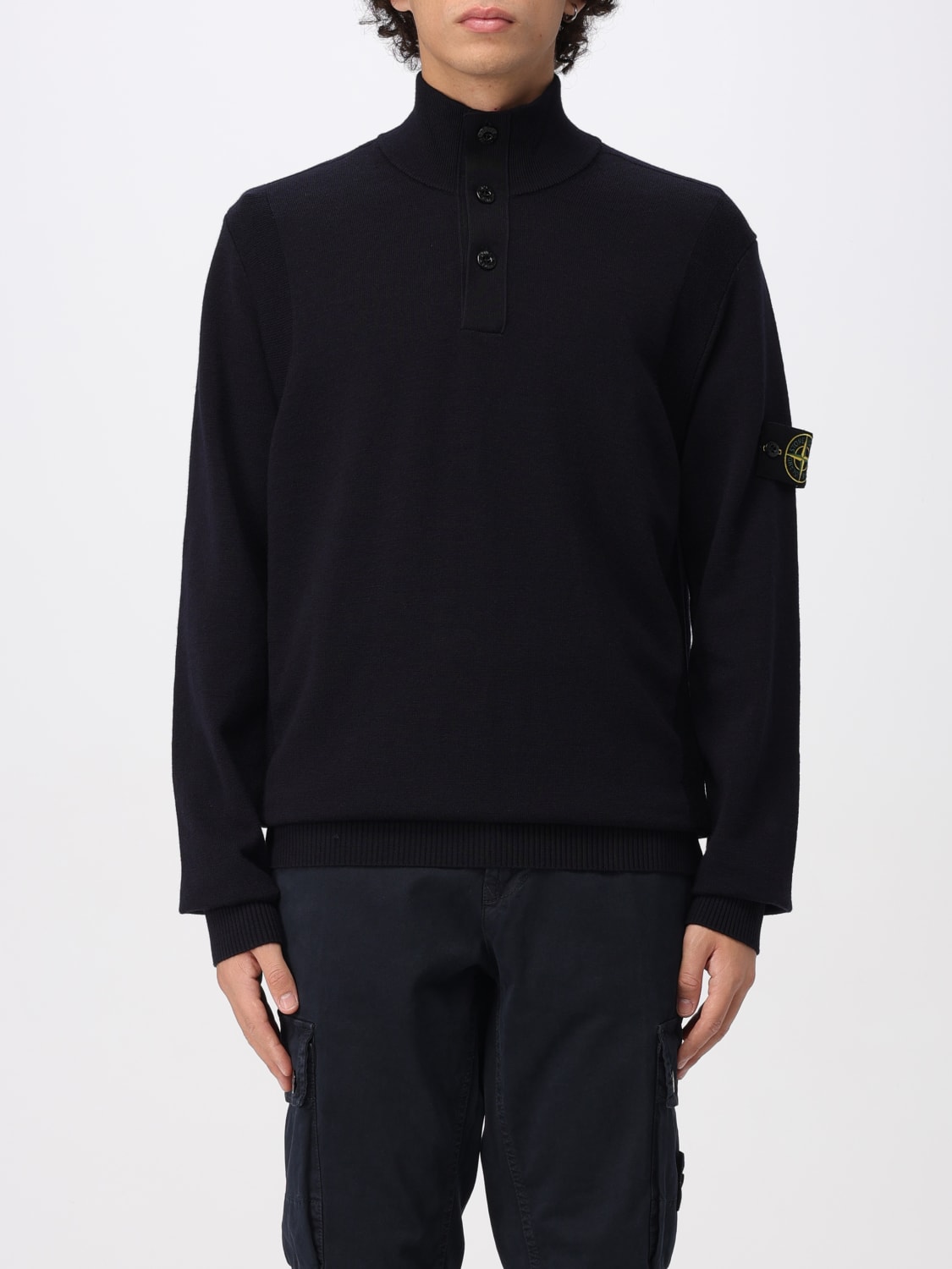 STONE ISLAND SWEATER: Sweater men Stone Island, Blue - Img 1