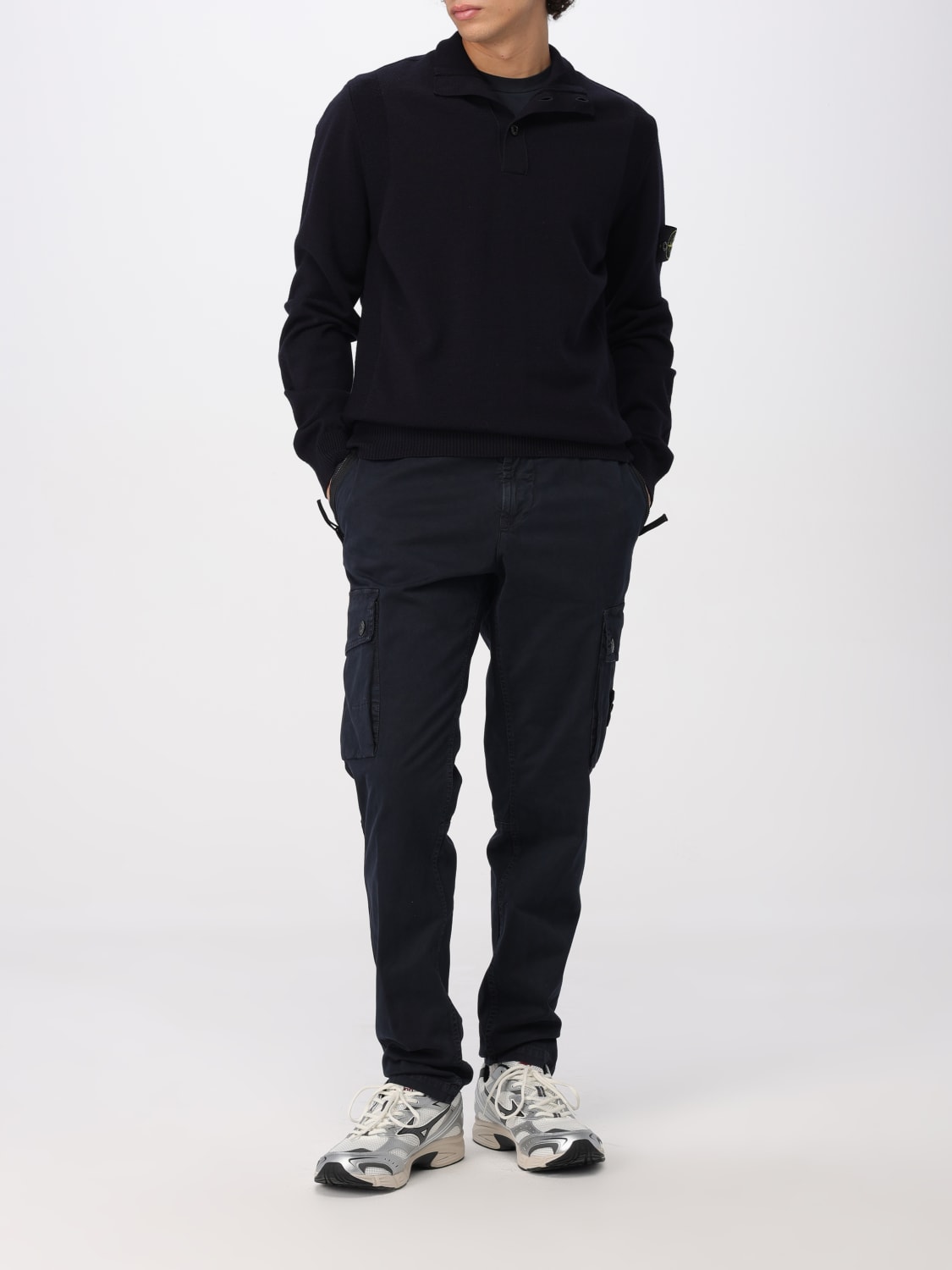 STONE ISLAND SWEATER: Sweater men Stone Island, Blue - Img 2