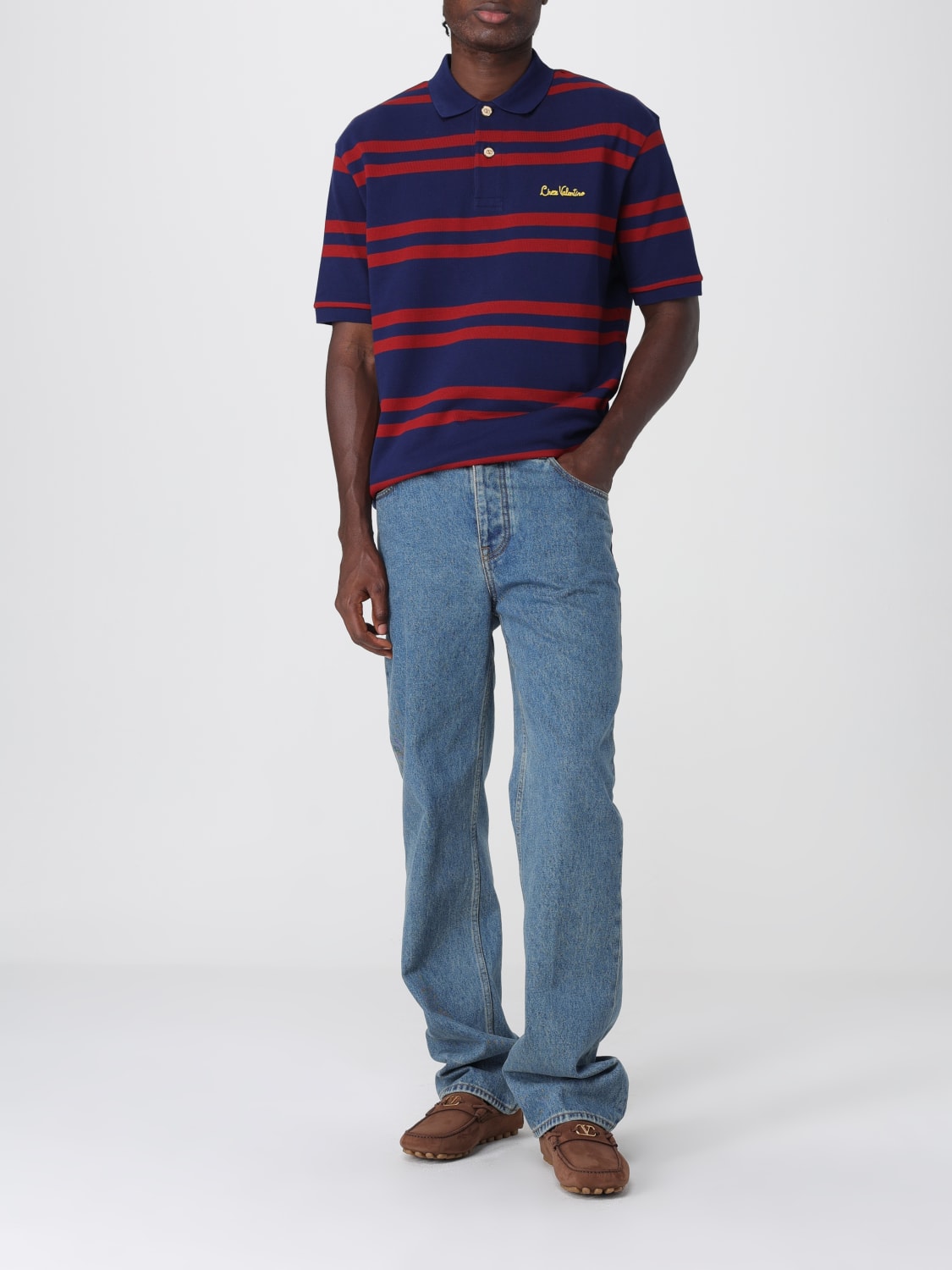 VALENTINO POLO SHIRT: Polo shirt men Valentino , Red - Img 2