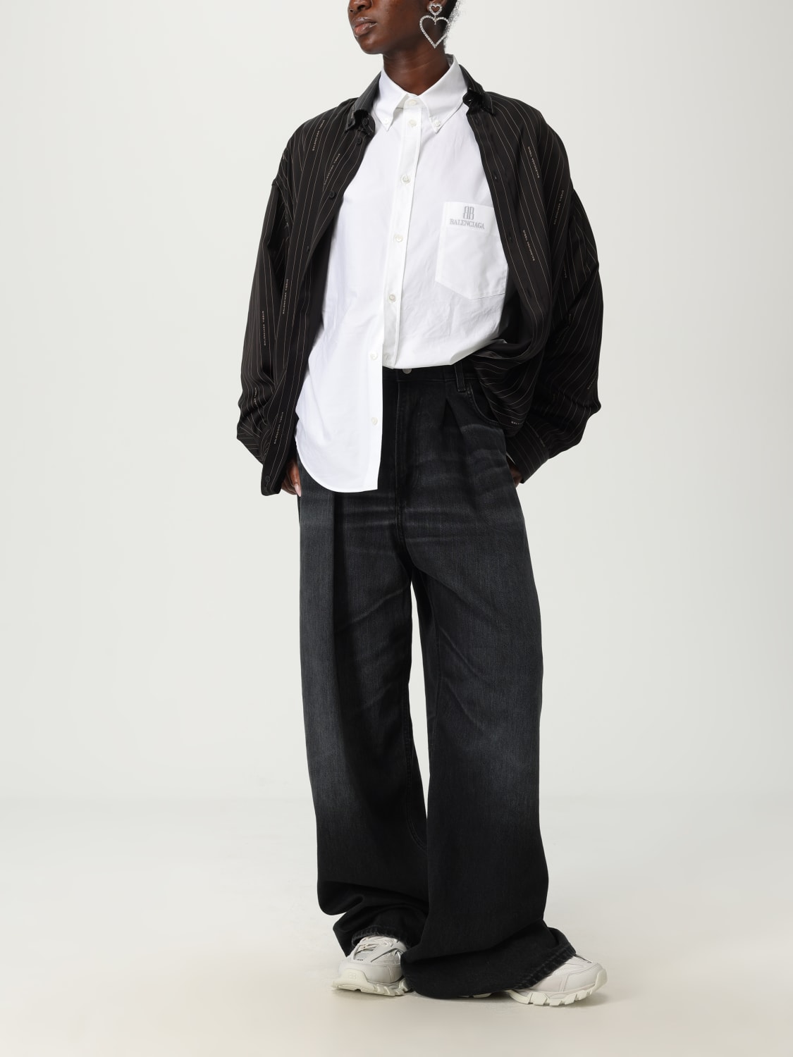 BALENCIAGA HEMDBLUSE: Hemdbluse damen Balenciaga, Weiß - Img 2