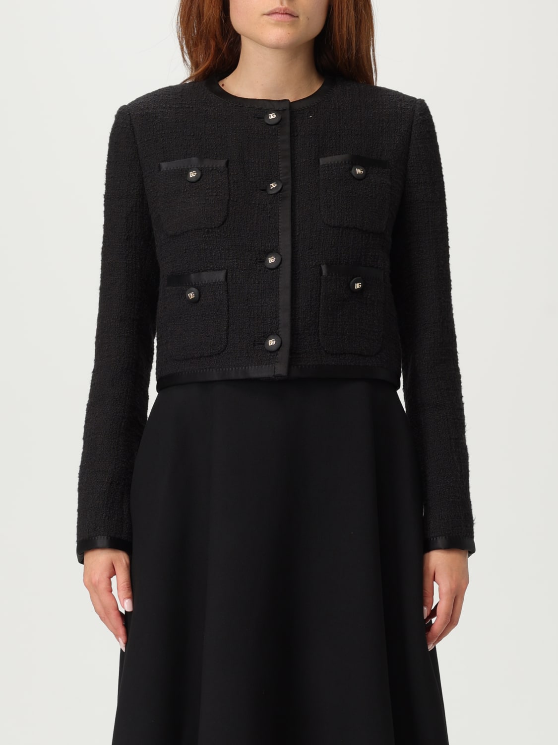 DOLCE & GABBANA JACKET: Dolce & Gabbana women's jacket, Black - Img 1