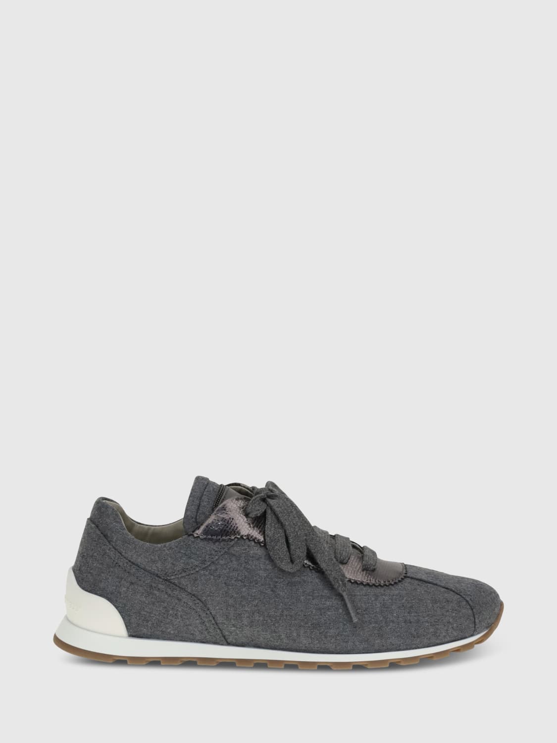 BRUNELLO CUCINELLI SNEAKERS: Sneakers woman Brunello Cucinelli, Grey - Img 1